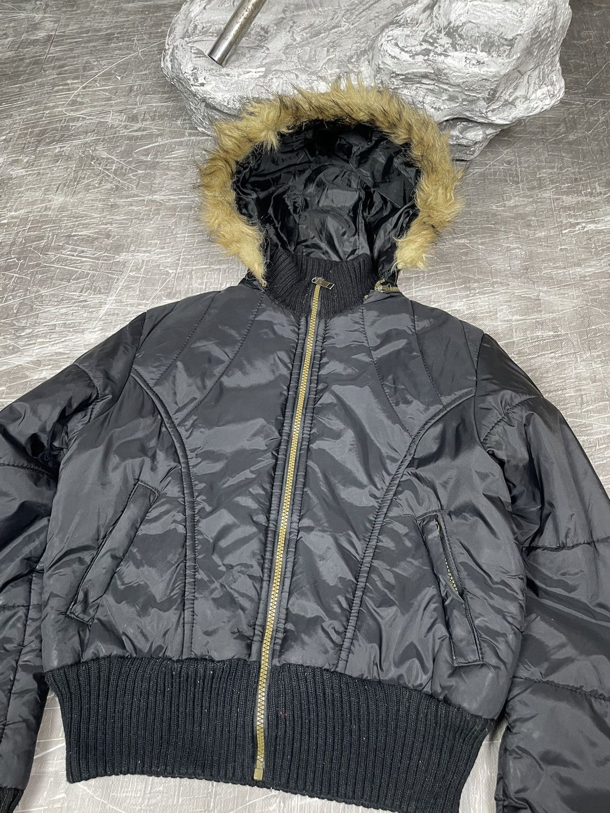 Hysteric Glamour Y2K 2000s Fur Japanese Nylon Bomber IfSixWasNine LGB Style Size US S / EU 44-46 / 1 - 7 Thumbnail