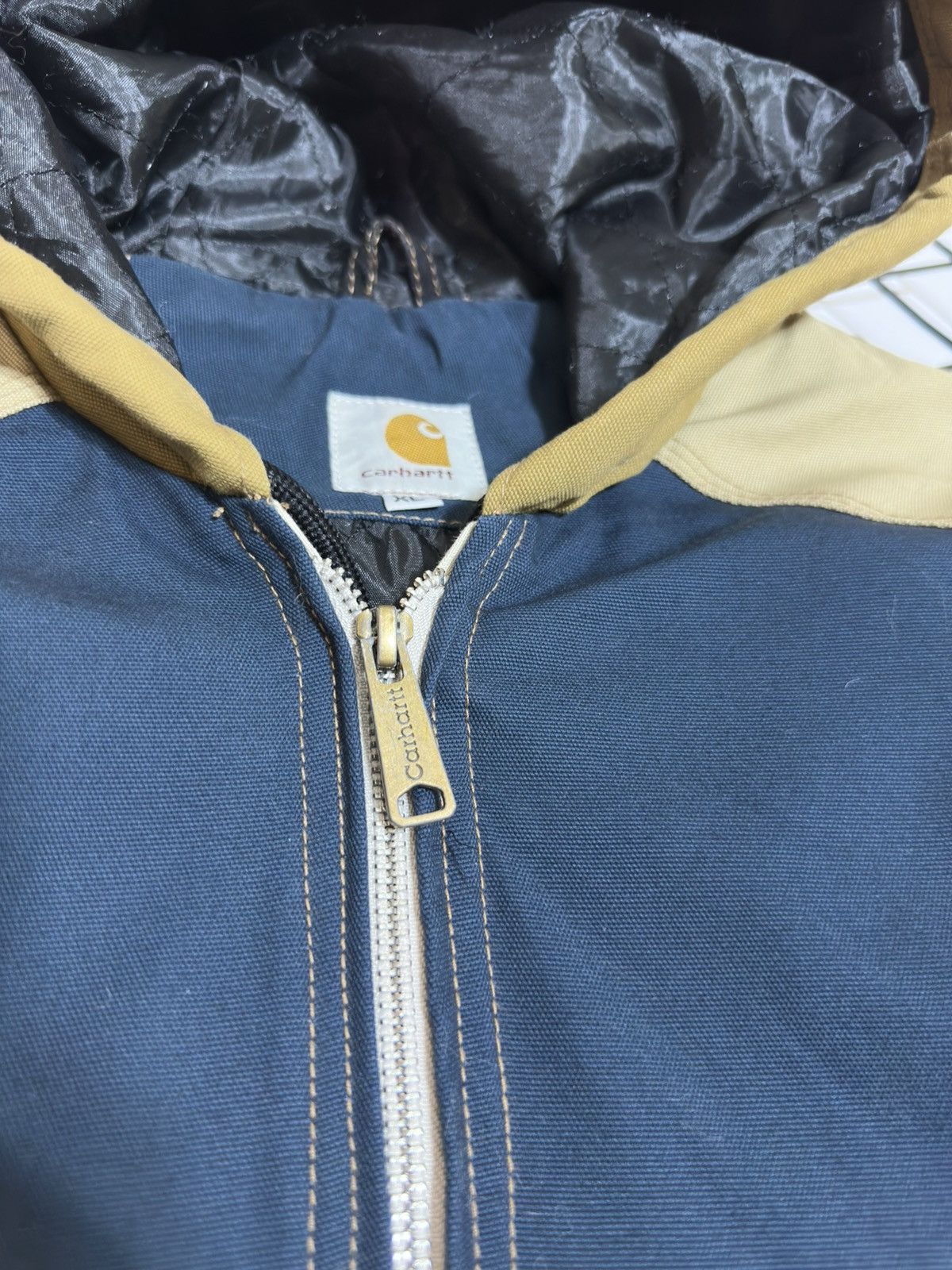 Carhartt Vintage Reworked Carhartt Patchwork Canvas Active Jacket Size US XL / EU 56 / 4 - 6 Thumbnail