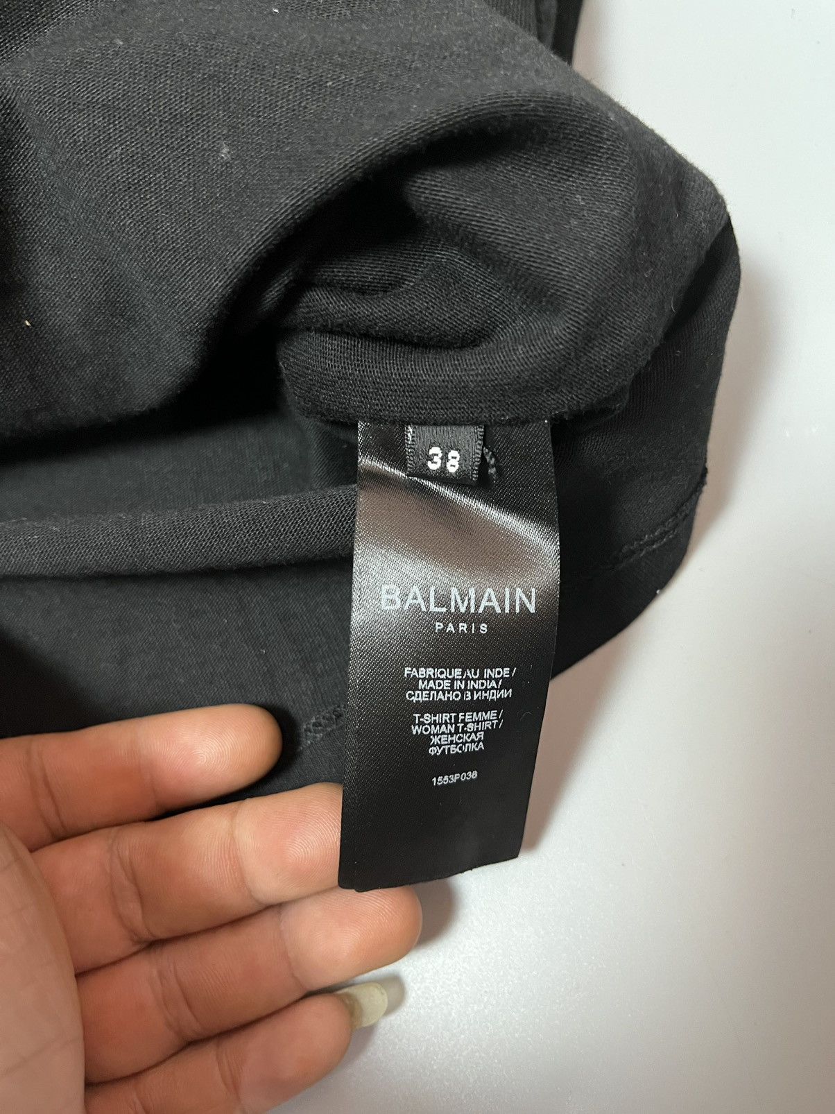 Balmain Balmain Resort 2020 beaded fringe oversized cropped t-shirt Size XS / US 0-2 / IT 36-38 - 3 Thumbnail