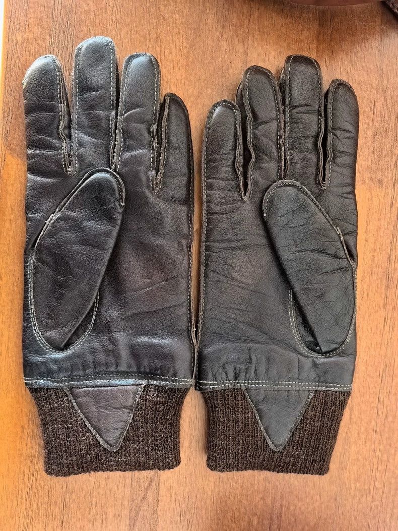 The Real McCoy's the real mccoys A10 Winter Flight Gloves Horse Leather Clas Size ONE SIZE - 4 Thumbnail