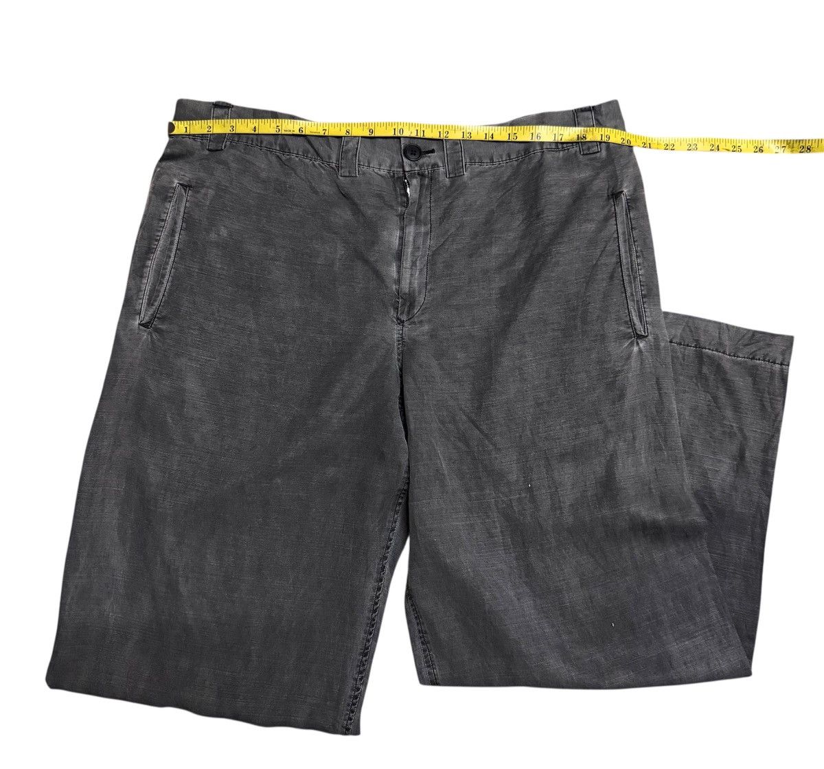 Yohji Yamamoto Y's Yohji Yamamoto Pants Cargo Linne greey Size US 35 - 7 Thumbnail