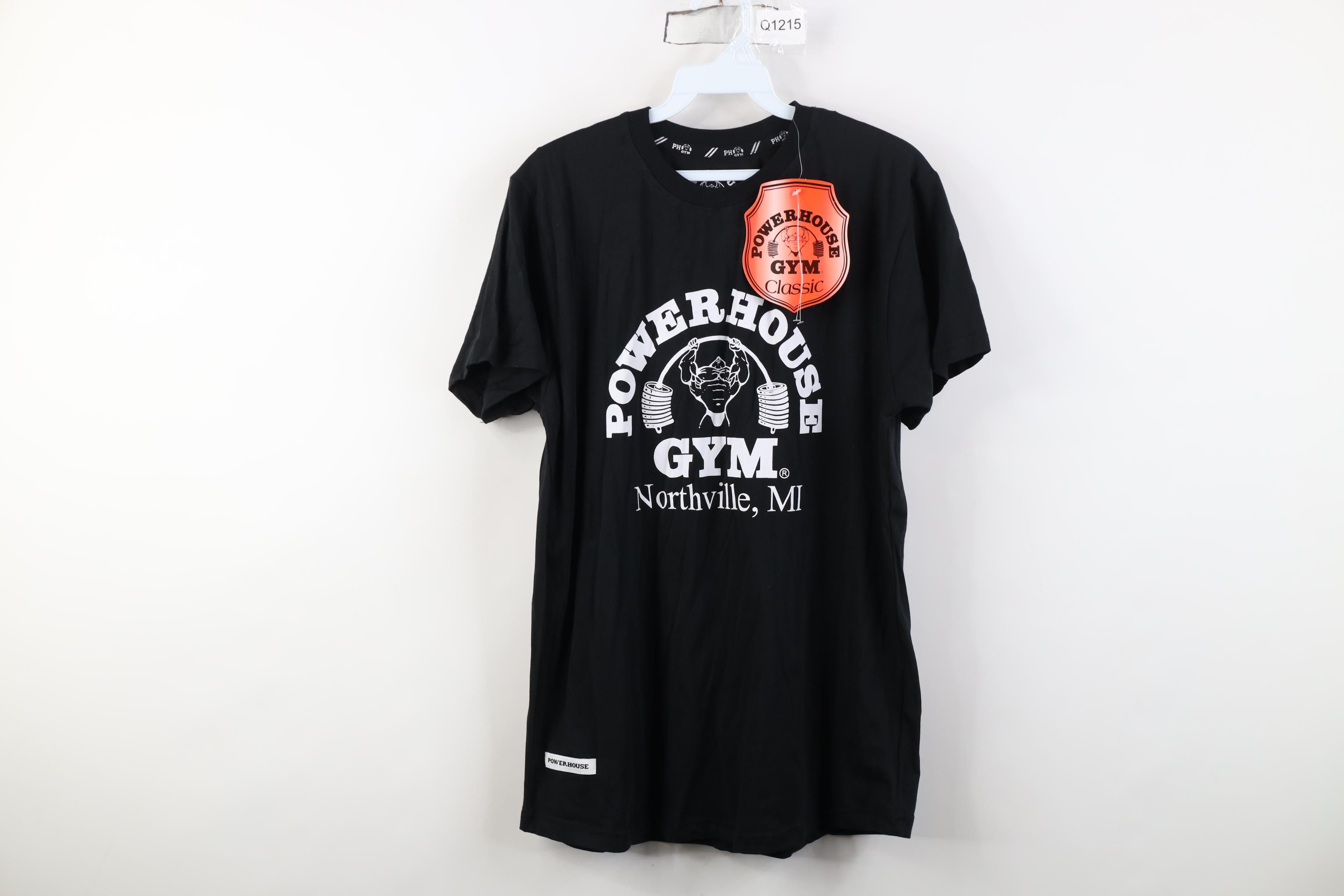 Vintage Deadstock Vintage Y2K Powerhouse Gym Bodybuilder T-Shirt Size US S / EU 44-46 / 1 - 1 Thumbnail