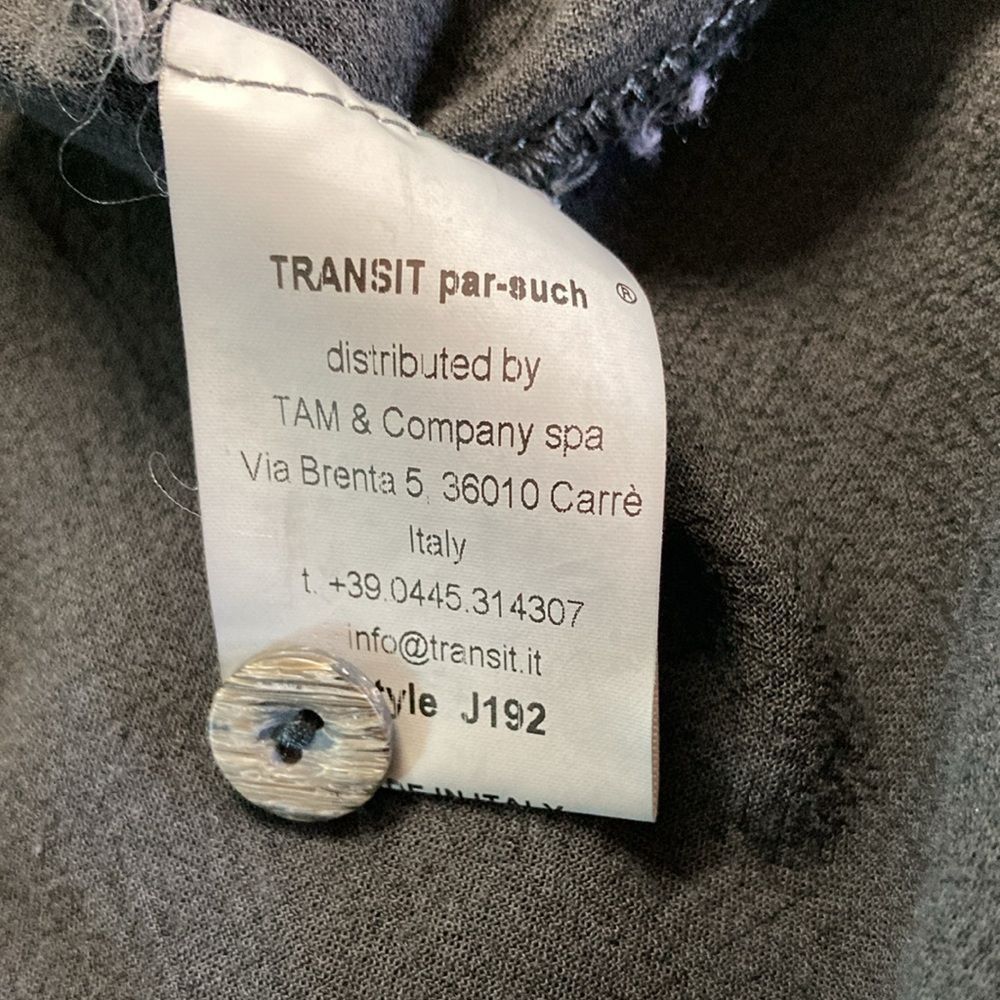 Transit Transit Par Such Size 3 Gray Viscose Wool Button Up Shirt wi Size L / US 10 / IT 46 - 3 Thumbnail
