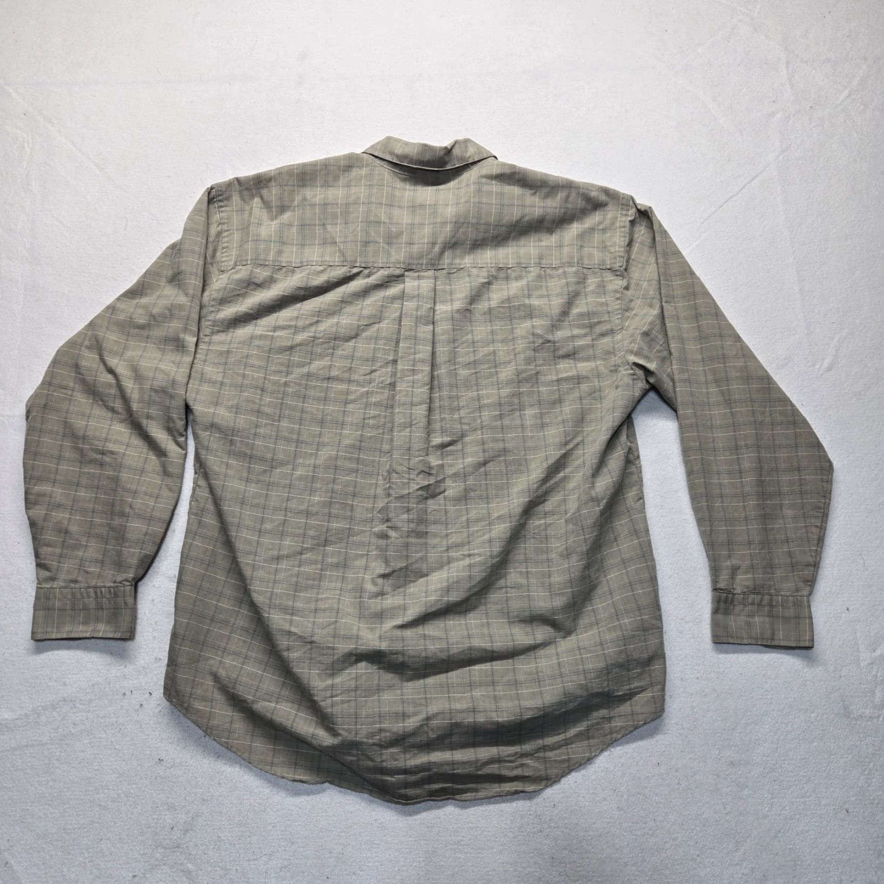 Van Heusen Van Heusen Button-Up Shirt Adult Men's Large Brown Cotton Casual All Seasons Size US L / EU 52-54 / 3 - 7 Thumbnail