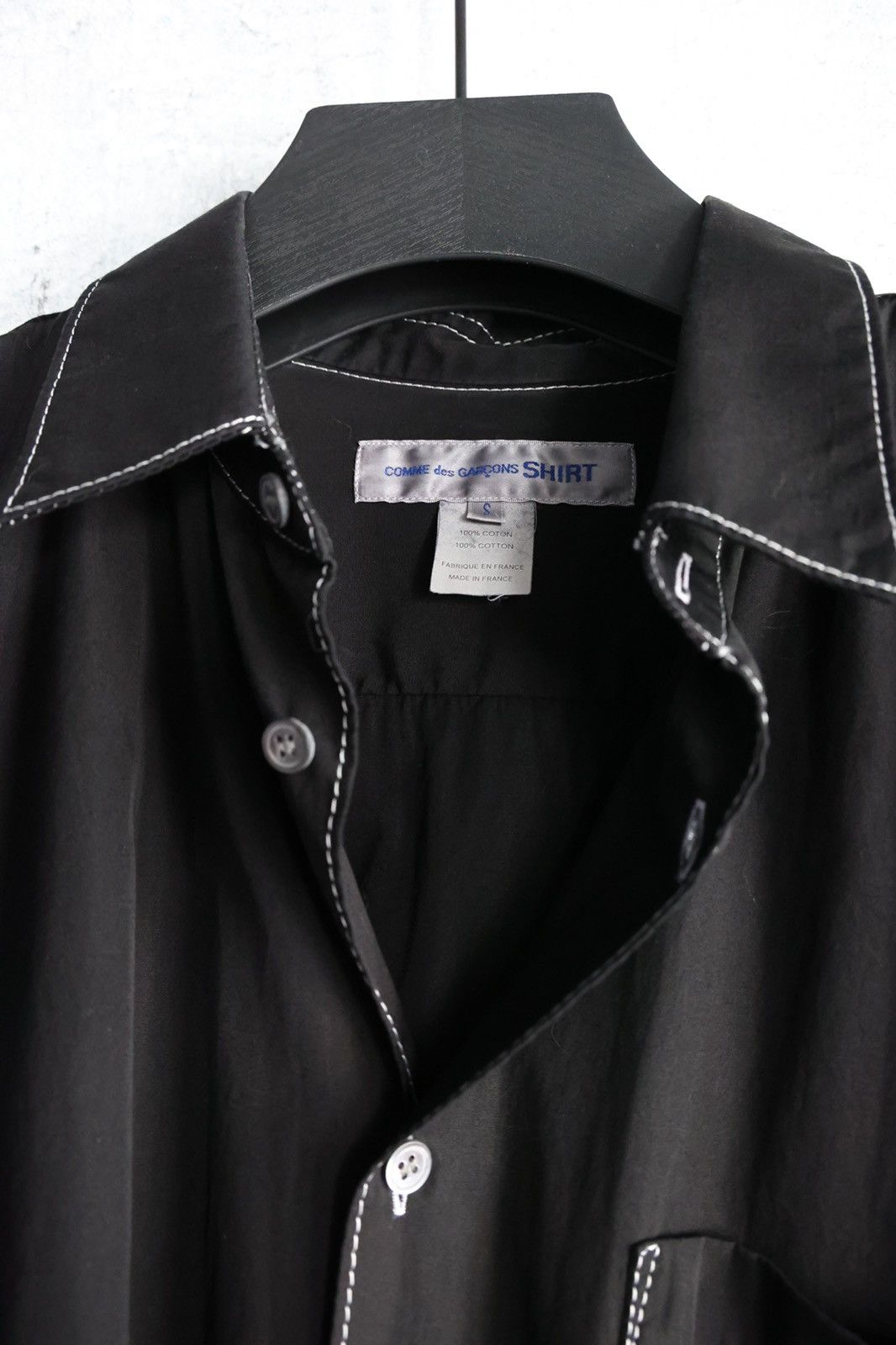 Comme des Garcons Homme Plus Comme des garçons black cotton shirt Size US XS / EU 42 / 0 - 8 Thumbnail