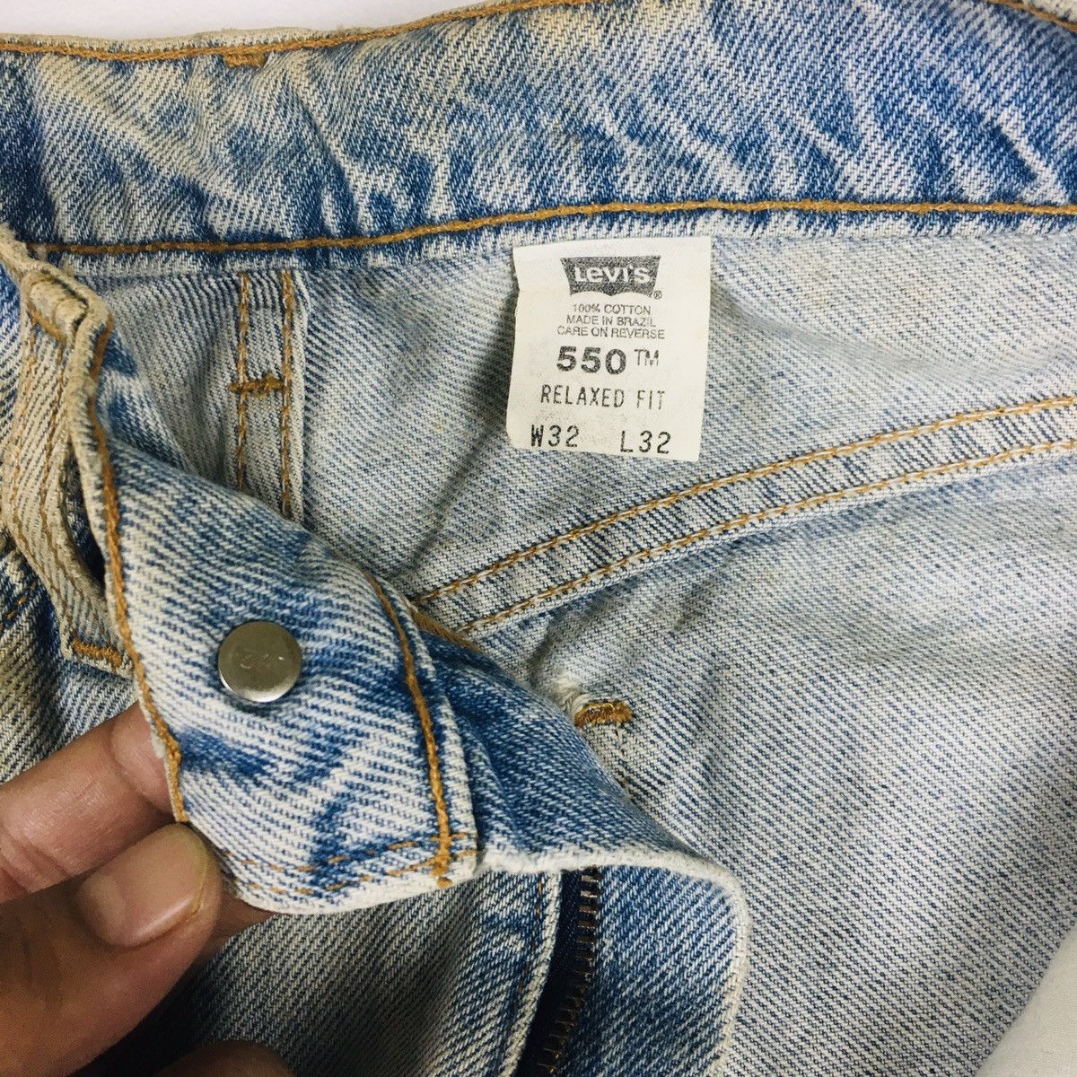 Levi's Vintage 90s Levi’s 550 Orange Tab Relaxed Fit Size US 32 / EU 48 - 10 Thumbnail