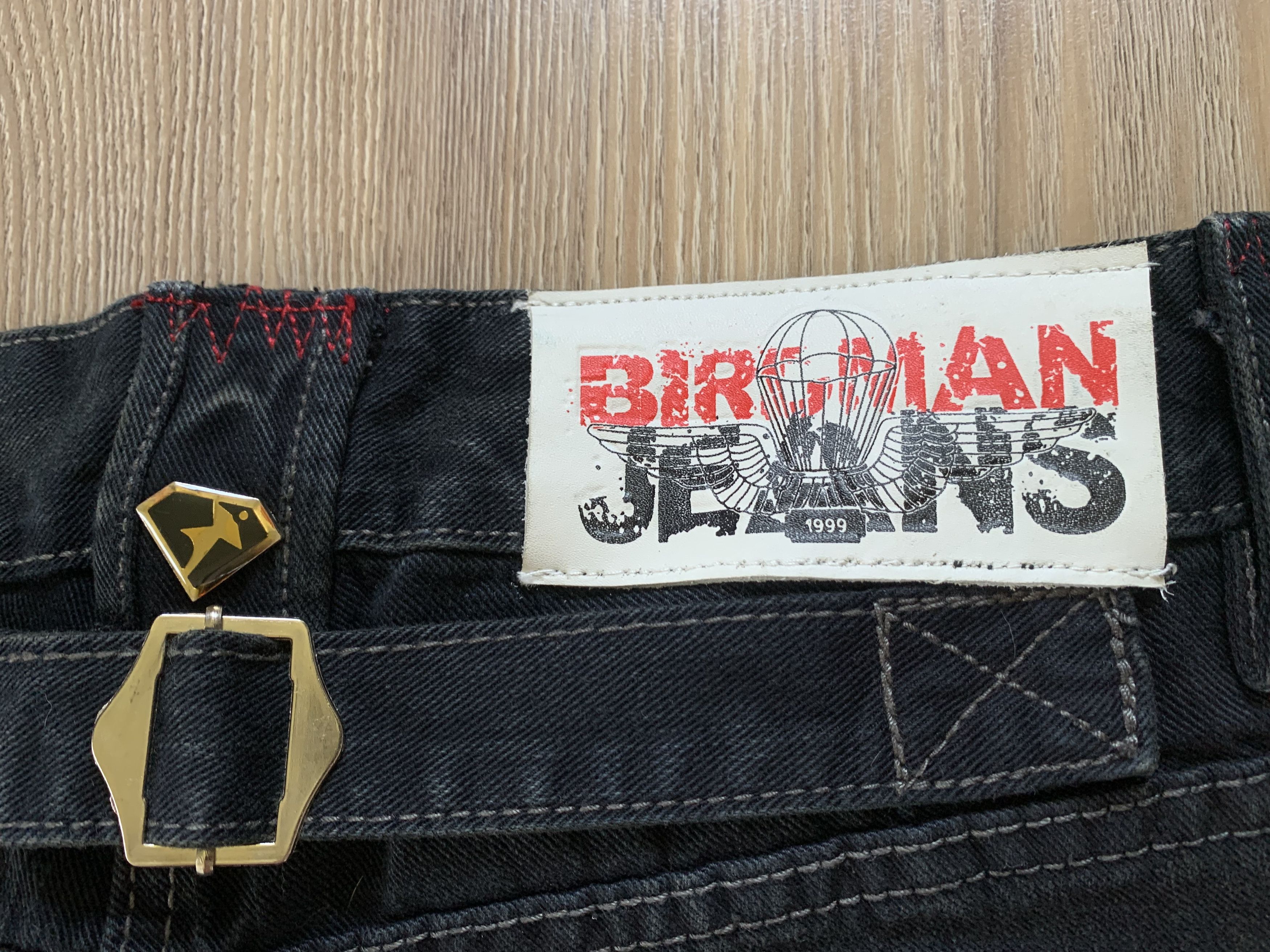 Denime Birdman Street Gear Skull Biker Motorcycle Denim Jeans Size US 30 / EU 46 - 9 Thumbnail