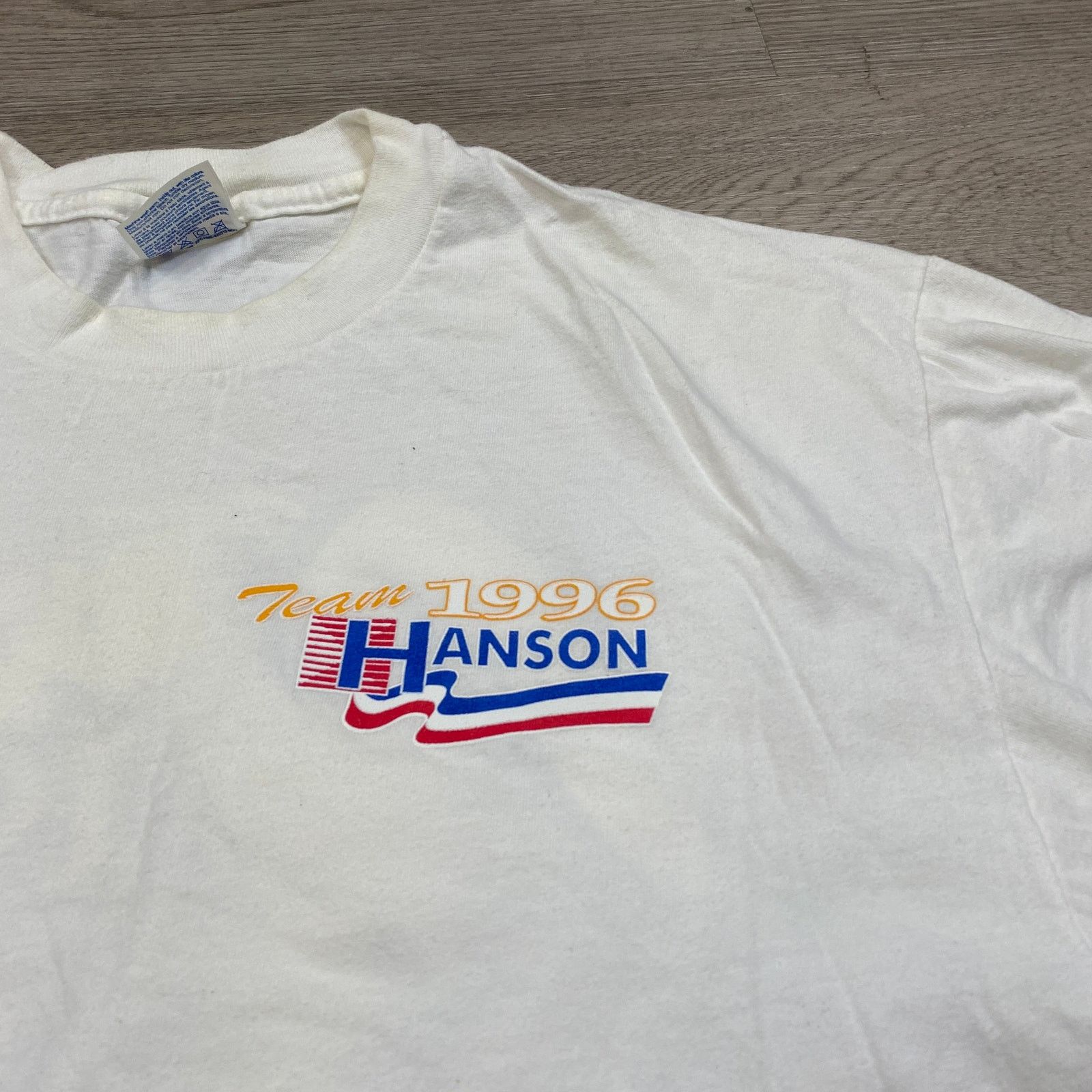 Hanes × Vintage Vintage 90s Team Hanson Go For the Gold T Shirt Men's XL Size US XL / EU 56 / 4 - 4 Thumbnail