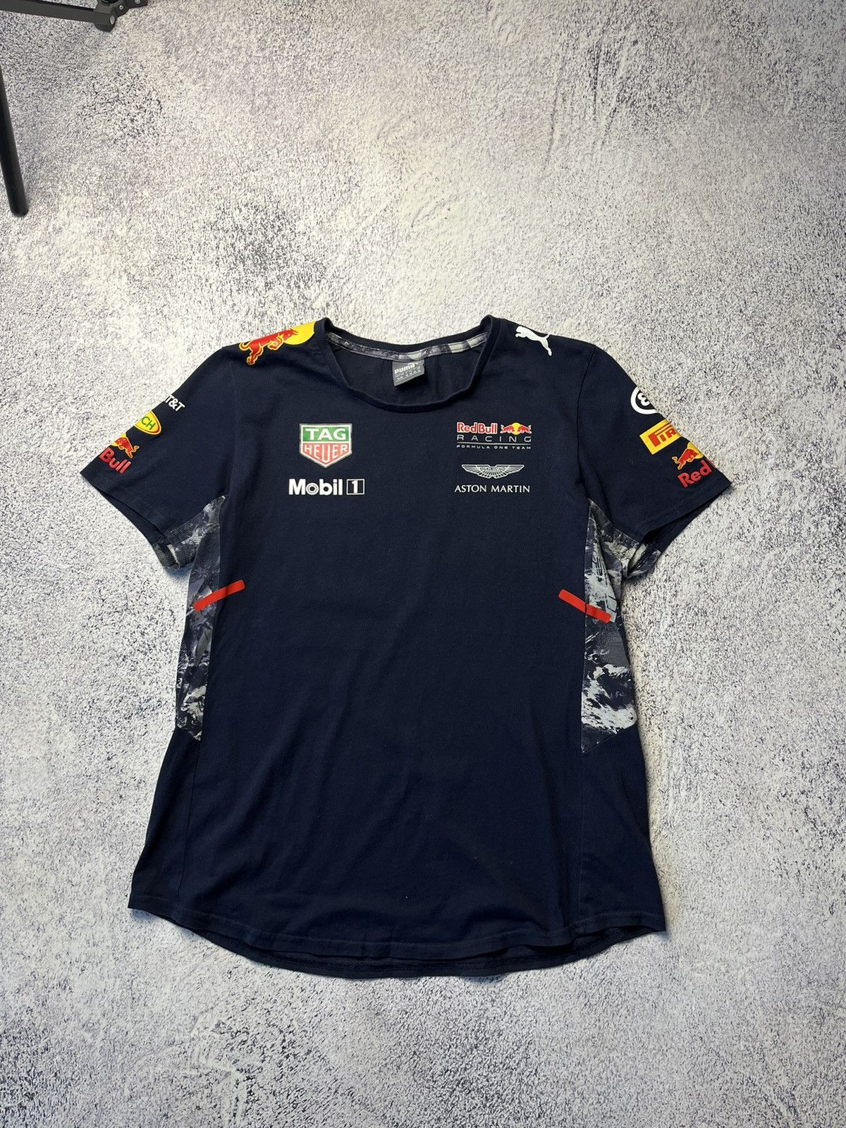 Puma × Red Bull Vintage Puma Red Bull Infiniti F1 Racing Polo T-Shirt Y2K Size XL / US 12-14 / IT 48-50 - 4 Thumbnail