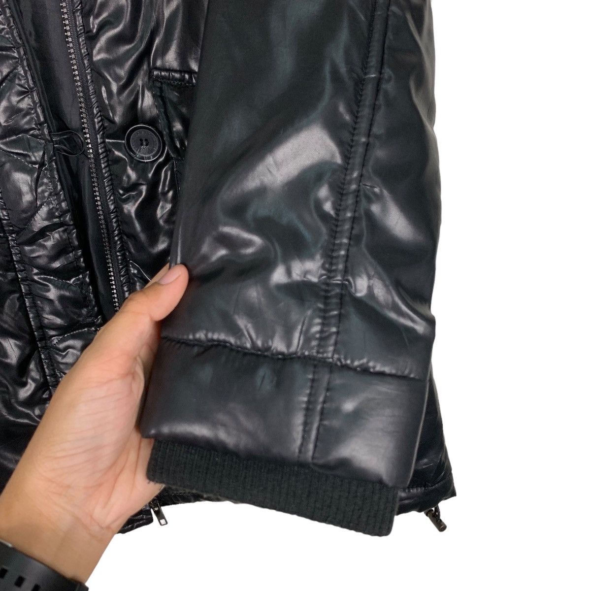 Fiorucci FLORUCCI Small Logo Black Puffer Down Youth Jacket #0971-C43 Size XXS / US 00 / IT 34 - 11 Thumbnail