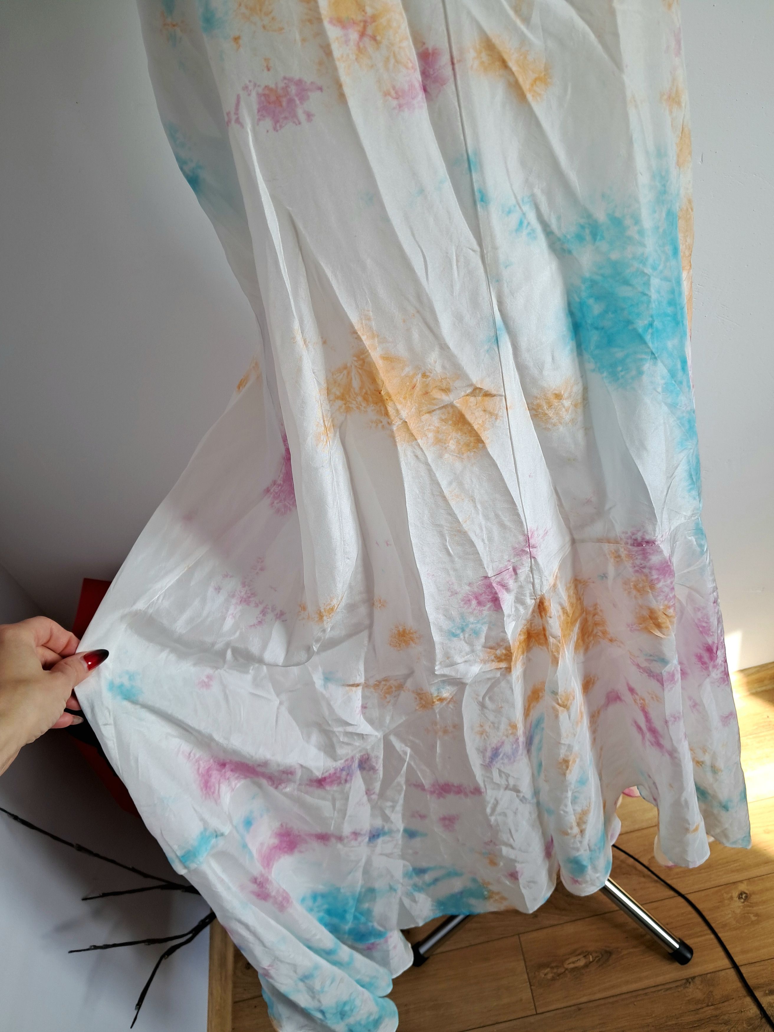 Other Anna Kosturova Silk Tie-Dye Halter Maxi Dress Brand New M/L Size M / US 6-8 / IT 42-44 - 3 Thumbnail