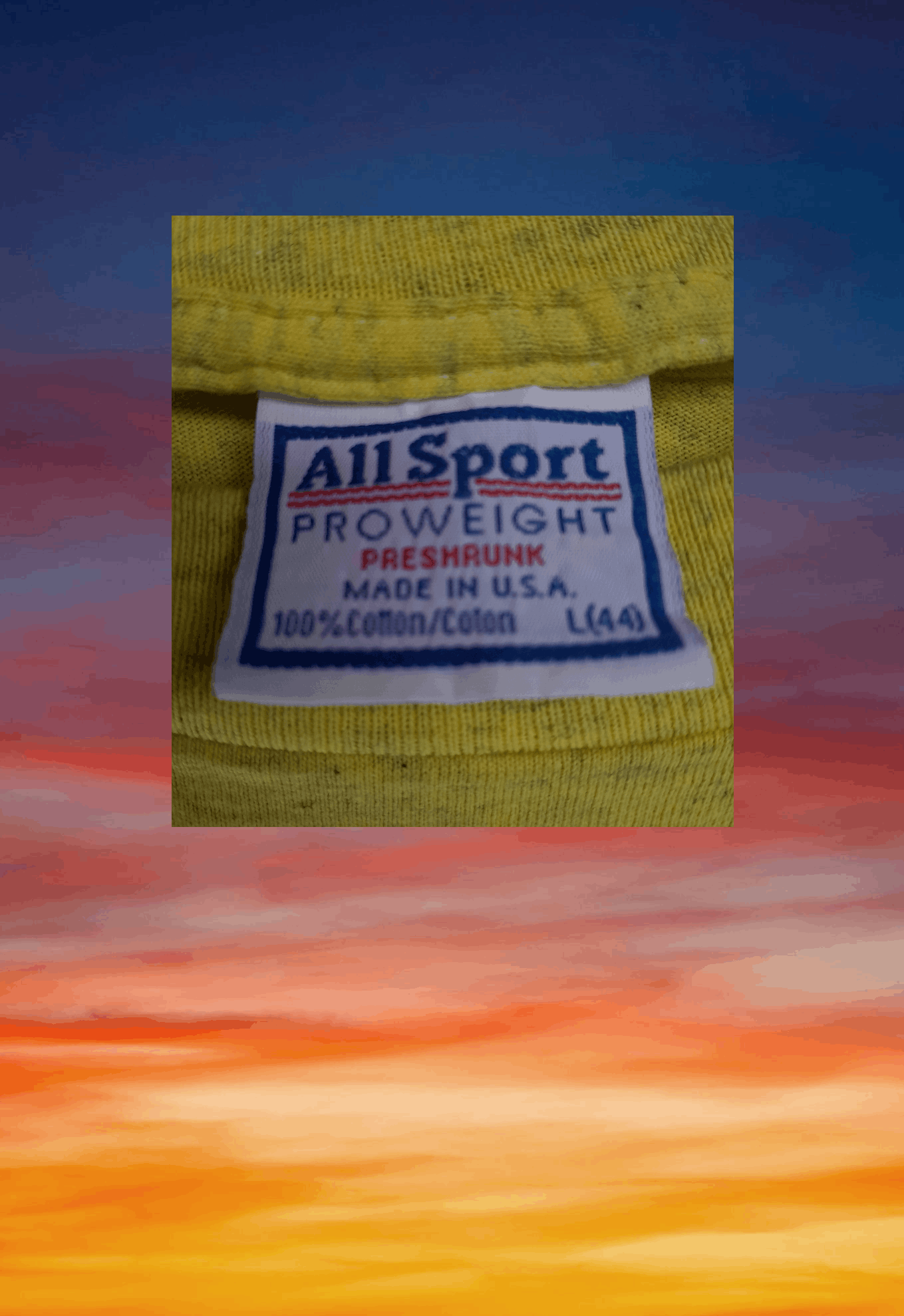 All Sport Vintage 90s ALL SPORT blank t-shirt Rap tee style Size US L / EU 52-54 / 3 - 6 Thumbnail