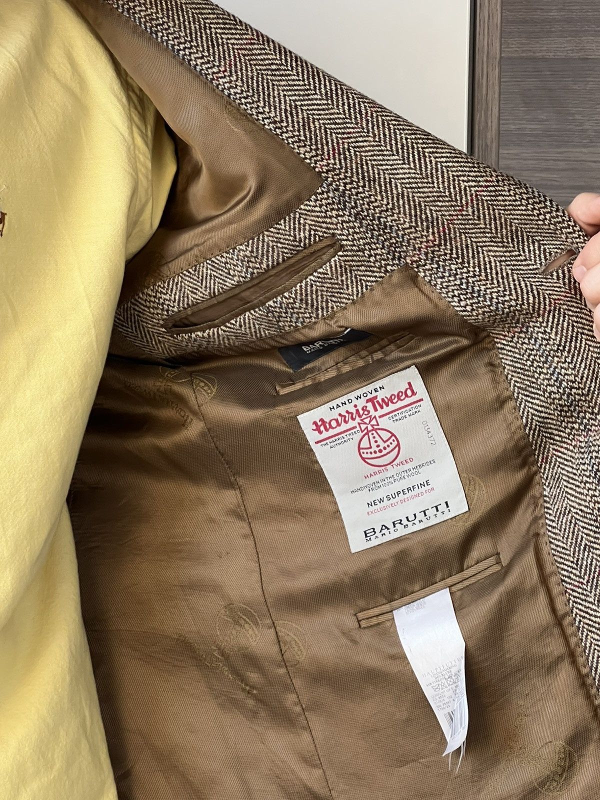Harris Tweed ‼️Vintage Harris Tweed x Barutti Prime Collection Wool Blazer Size 42S - 22 Thumbnail