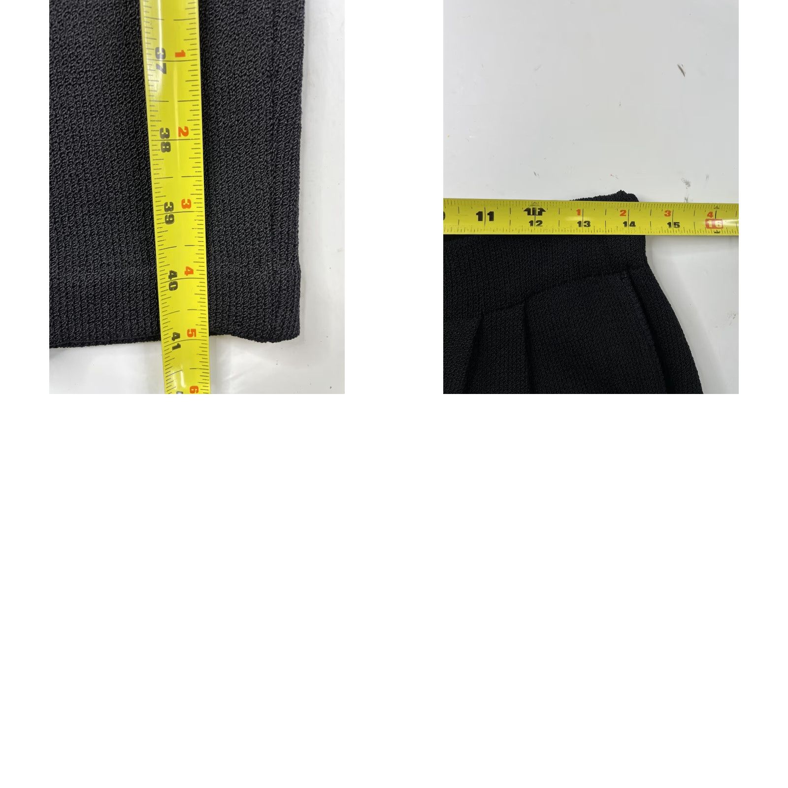 St. John St. John Basics 2Pc Jacket/Blazer & Pant Suit Black Knit Gold Buttons Size 12 Size 34" / US 12 / IT 48 - 10 Thumbnail