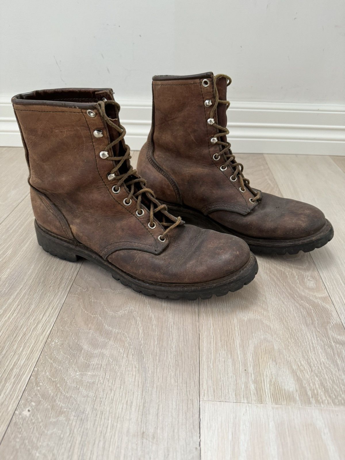 image of 1960S Vintage Red Wing Irish Setter Boots in Brown, Men's (Size 10.5)