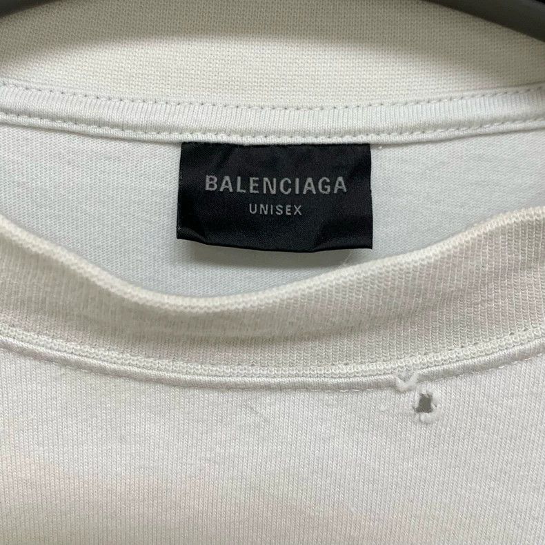 Balenciaga Balenciaga Wave circle logo destruction short sleeve Size US M / EU 48-50 / 2 - 3 Thumbnail