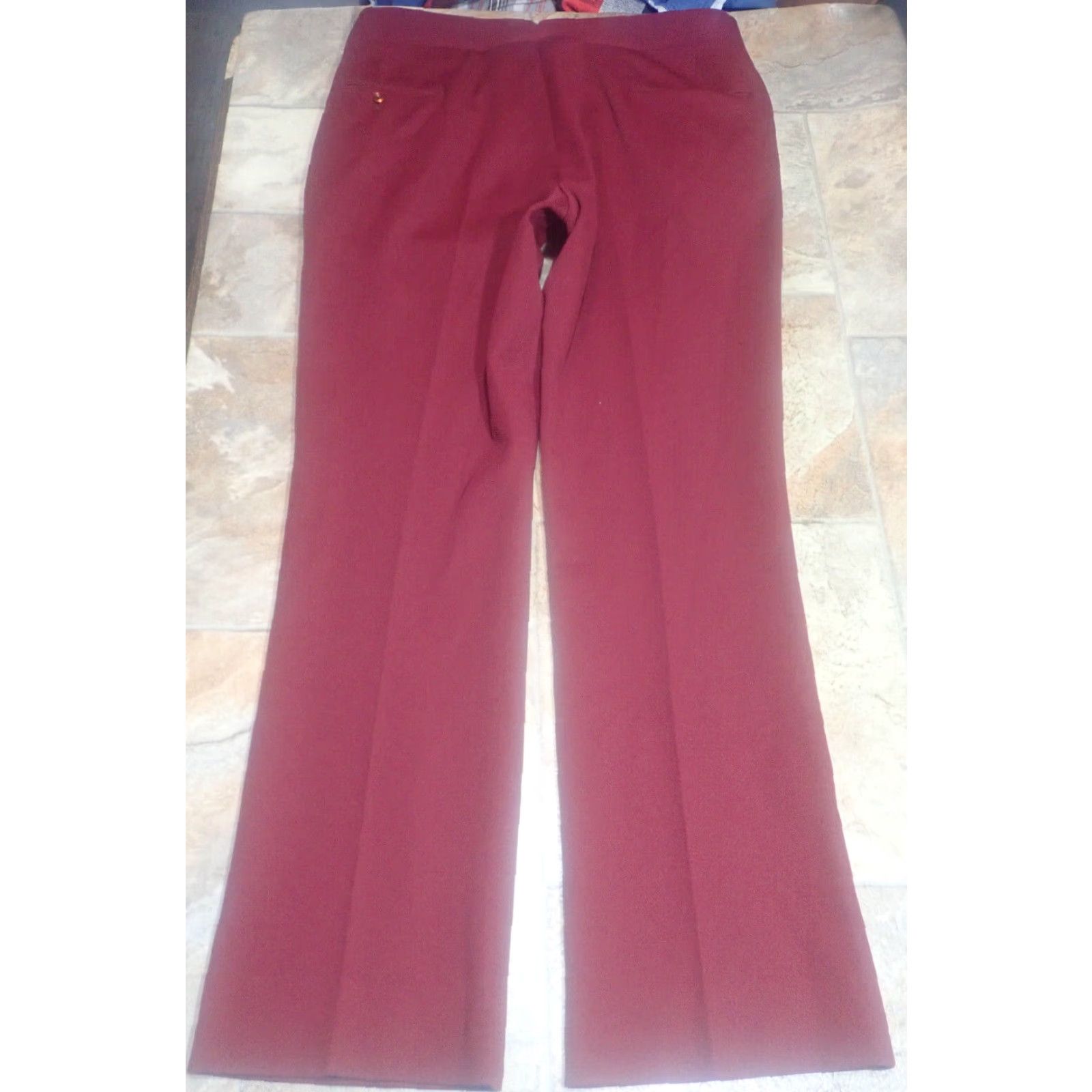 Izod Vintage Izod Red Polyester Dress Pants Size 36x28 Preppy Straight Leg 1980s Mens Size US 36 / EU 52 - 3 Thumbnail