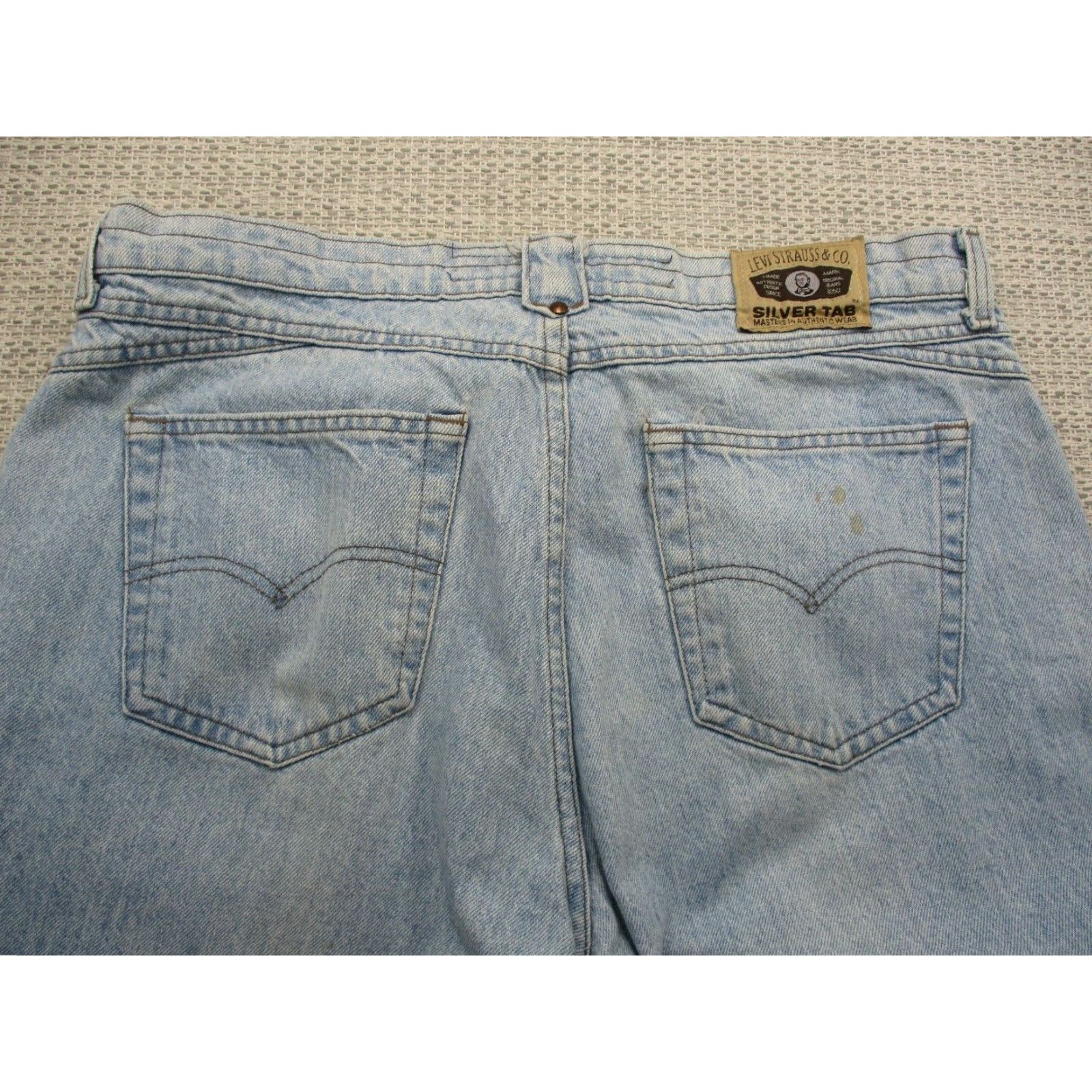 Levi's VINTAGE Levi's Silvertab Jeans 549 Blue Stone Wash 38x34 Mens Regular 80s 90s USA Denim Straight Size US 30 / EU 46 - 5 Thumbnail