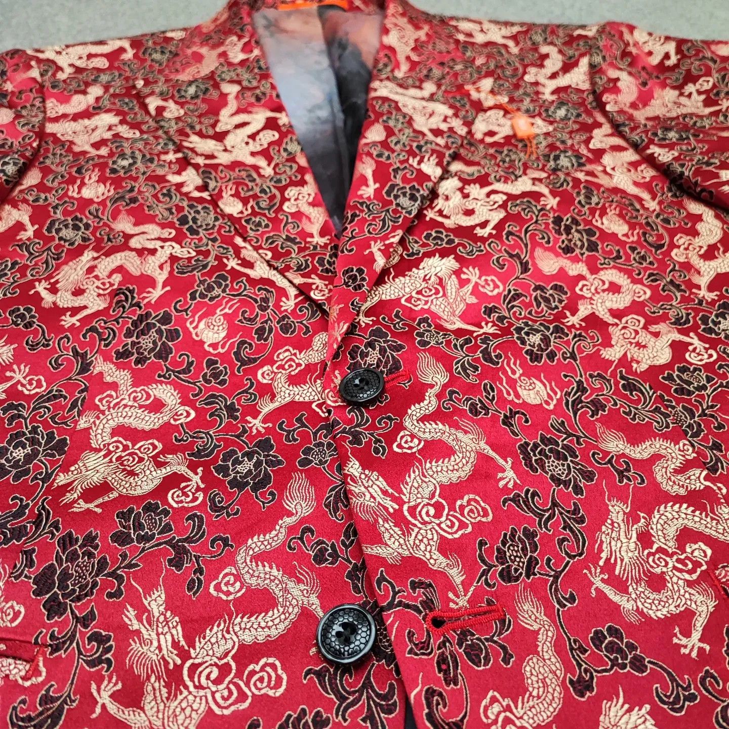 Tallia TALLIA DRAGONS BLAZER 42S RED AND GOLD-FASHIONELLA Size 42S - 10 Thumbnail