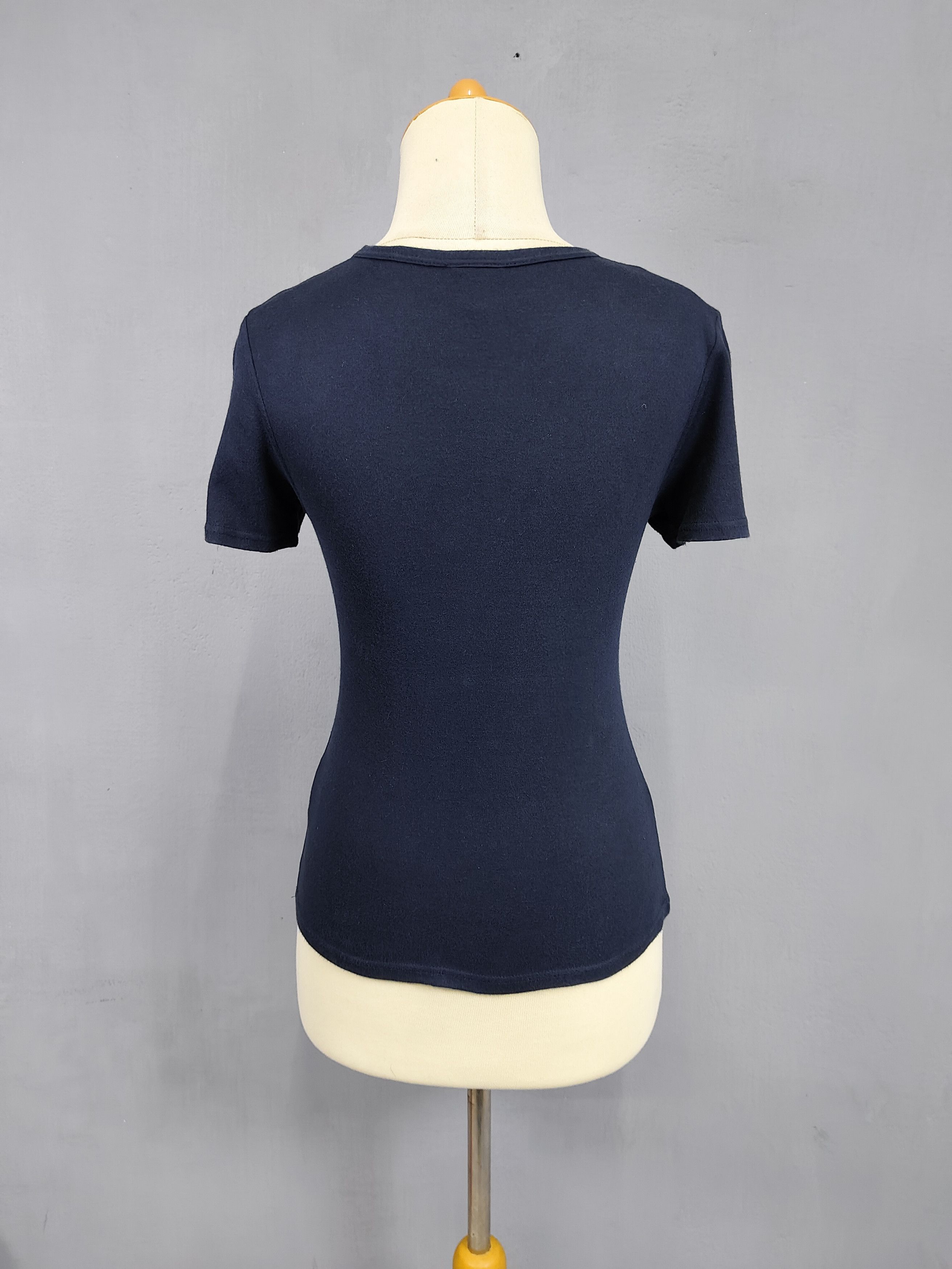Michel Klein 00s Michel Klein-Y2K Aesthetic Graphic Face Minimalist Tee Size S / US 4 / IT 40 - 4 Thumbnail