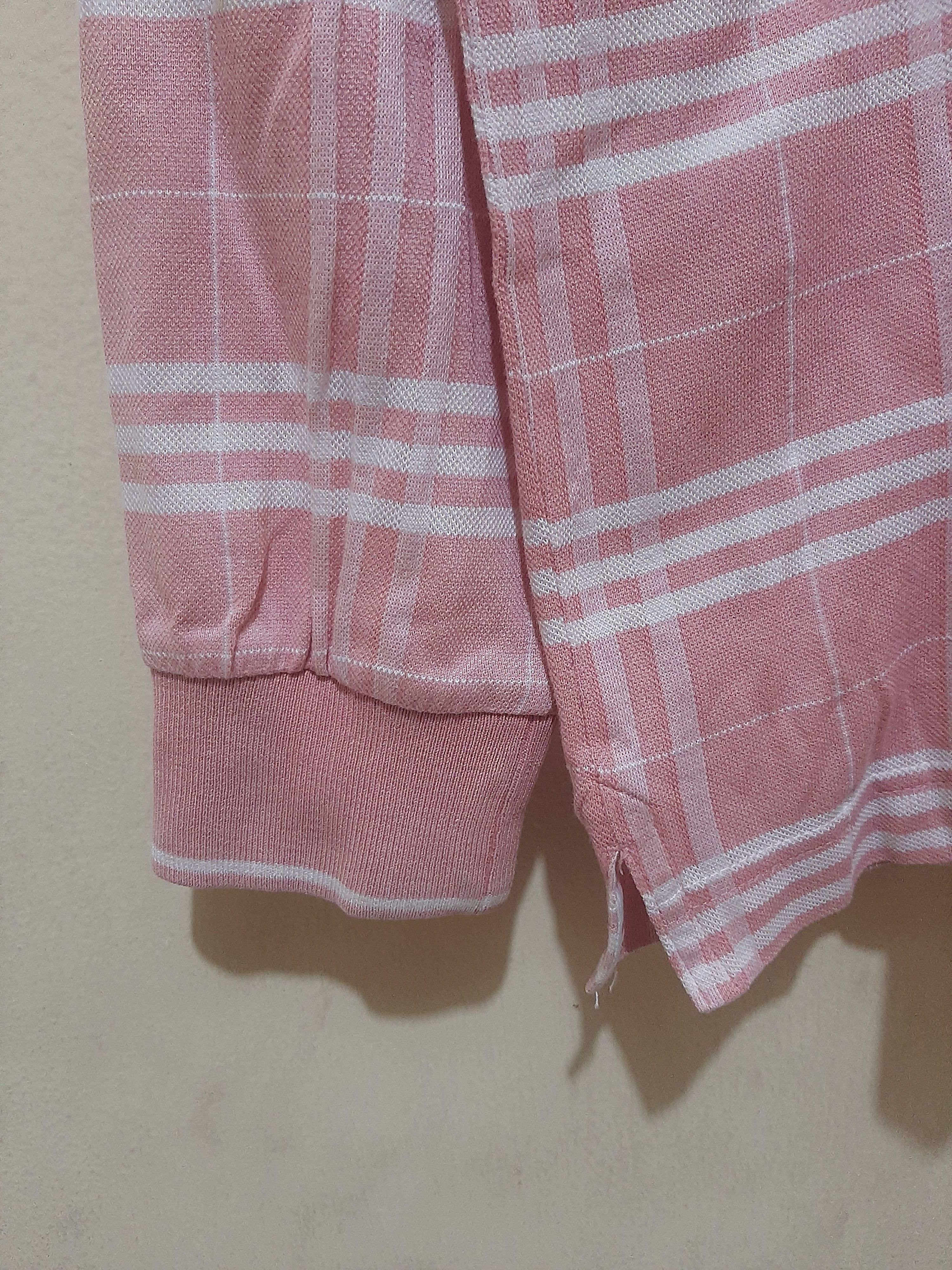 Burberry 🔥Rare Vintage Burberry Golf Check Long Sleeve Polo Shirt Size US L / EU 52-54 / 3 - 6 Thumbnail