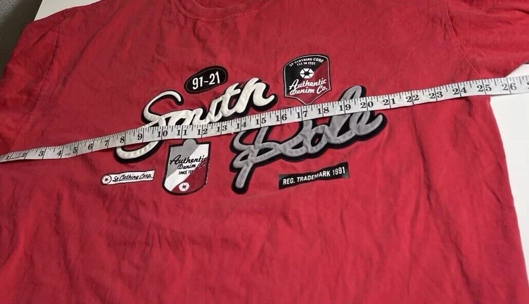 Southpole × Vintage Southpole Mens XL Red T-shirt Y2K 100% Cotton USA AUTHENTIC Size US XL / EU 56 / 4 - 8 Thumbnail