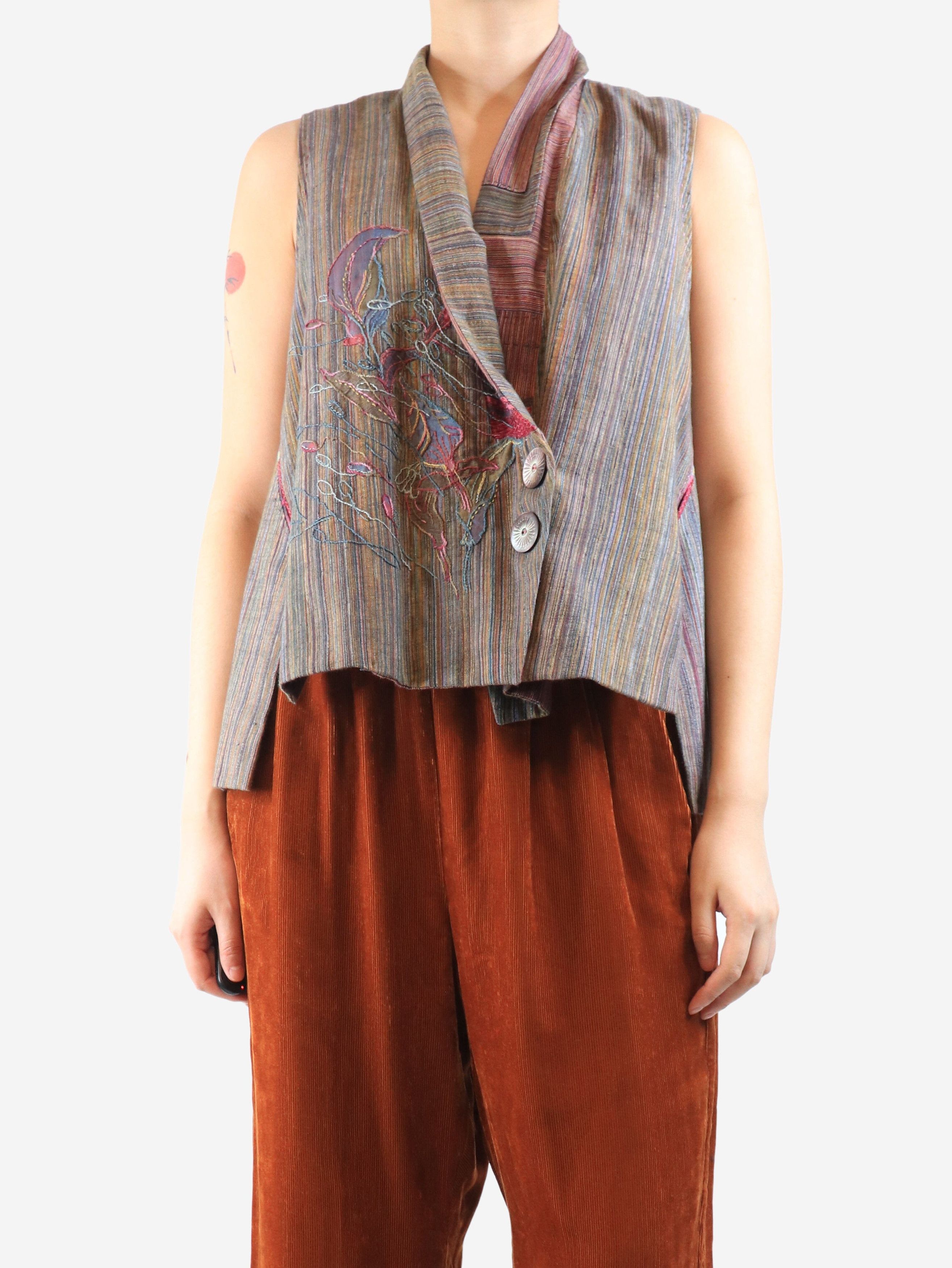 Other Multicolour embroidered waistcoat - One Size ONE SIZE - 1 Thumbnail