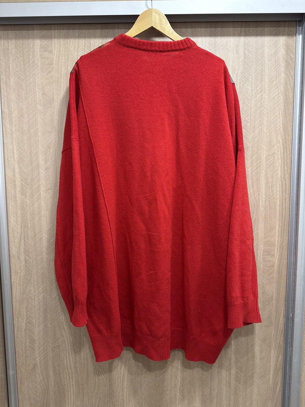 Raf Simons Raf Simons Red velvet sweater Size US L / EU 52-54 / 3 - 2 Thumbnail