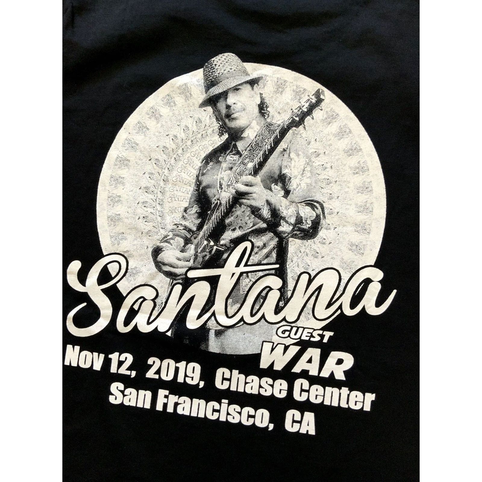 Vintage Carlos Santana The Doobie Brothers Supernatural Now Tour 2019 Band T-Shirt Sz. M Men Black Shirts M Band Tee Size US M / EU 48-50 / 2 - 4 Thumbnail