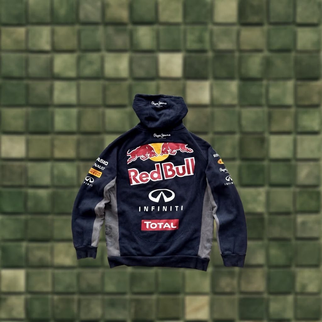 Pepe Jeans VINTAGE Pepe Jeans Red Bull Racing Hoodie Shirt Zip Classic Men S-M Blue 90s Racing Logo Size US S / EU 44-46 / 1 - 1 Thumbnail