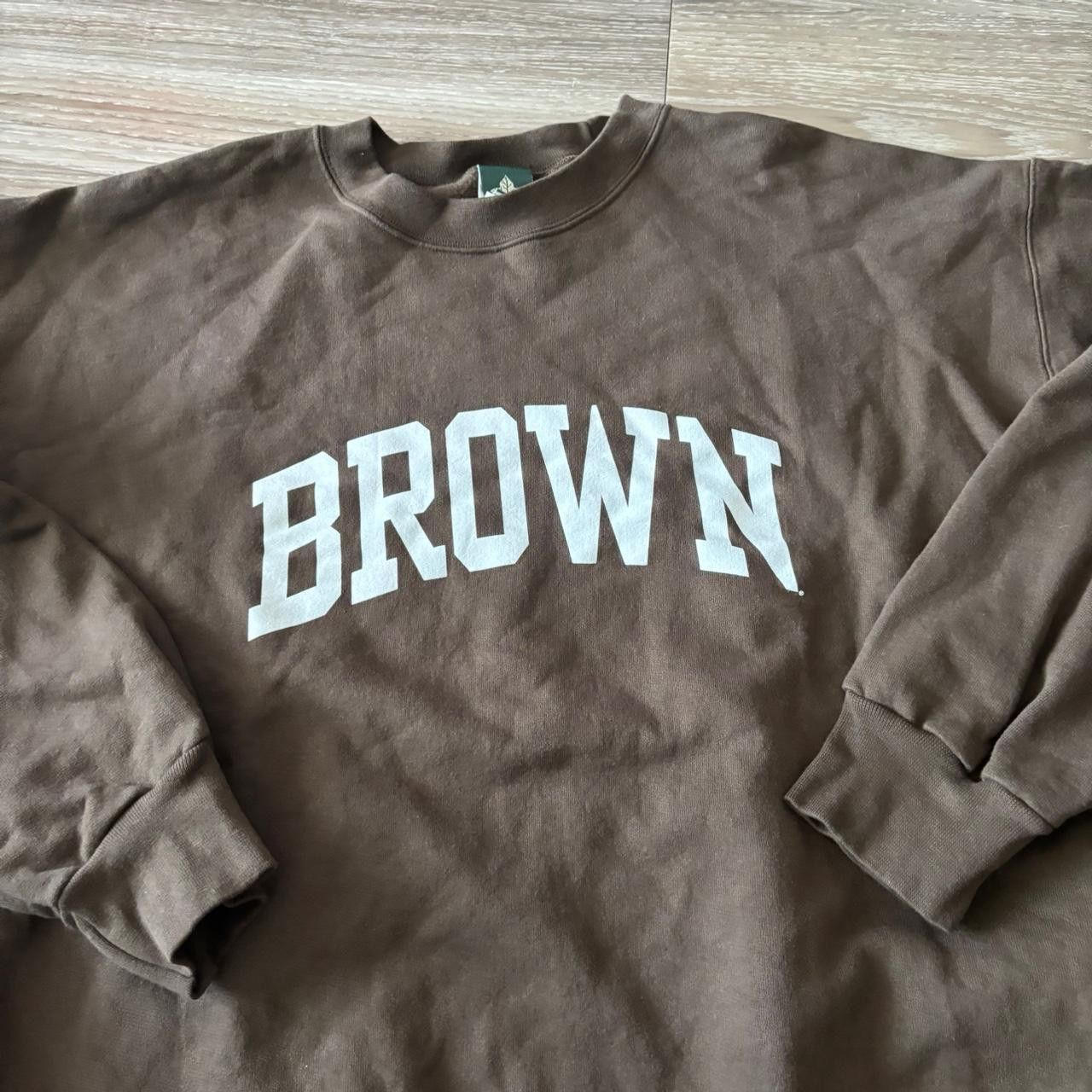 Vintage Crazy Vintage Y2K/2000s Brown Spellout Streetwear Essential Crewneck! Size L Size US L / EU 52-54 / 3 - 5 Thumbnail