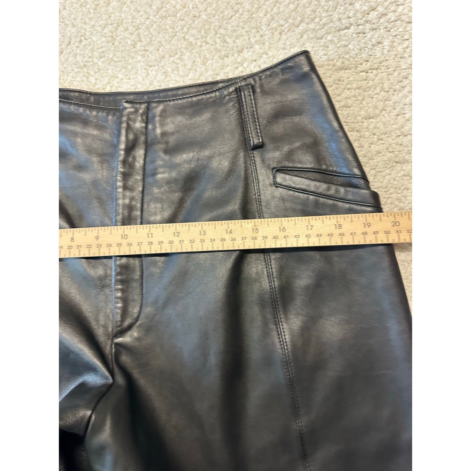 Other Vintage Womens Leather Baggie Pants Size 14 Size 36" / US 14 / IT 50 - 5 Thumbnail