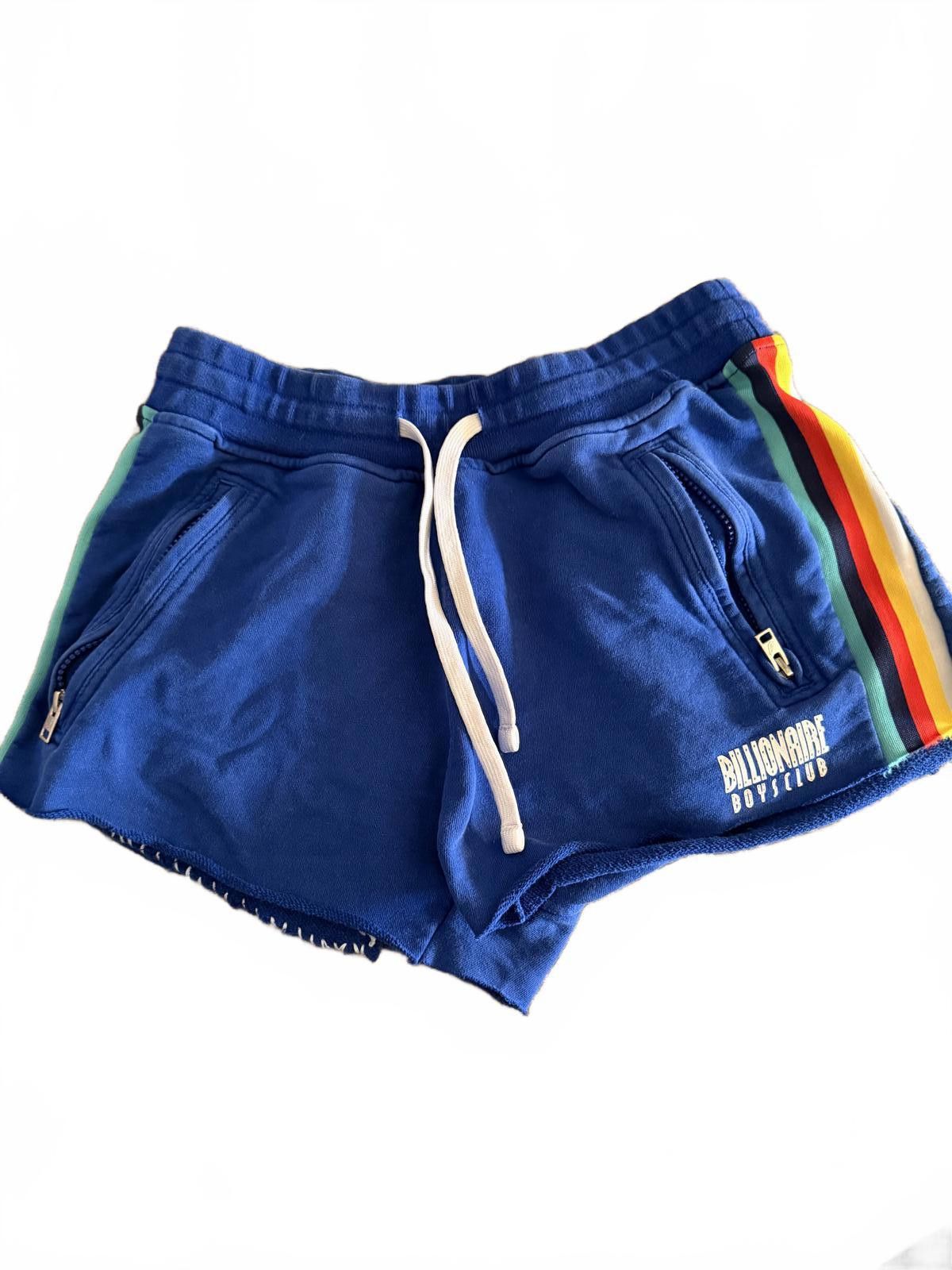 Billionaire Boys Club Billionaire Boys Club Blue Shorts with Rainbow Side Stripes Size ONE SIZE - 1 Thumbnail