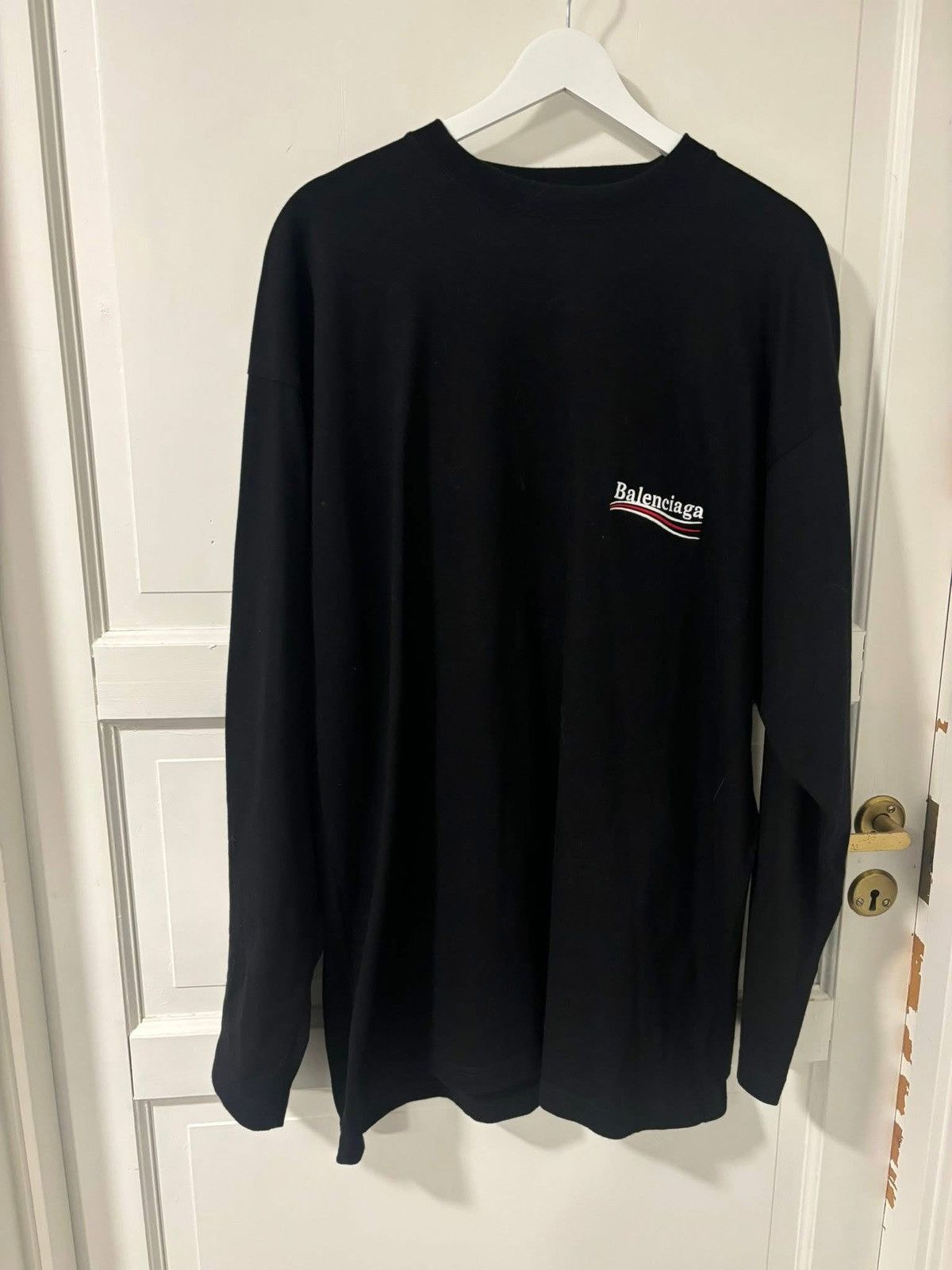Balenciaga Logo longsleve sweater Size US XL / EU 56 / 4 - 1 Thumbnail