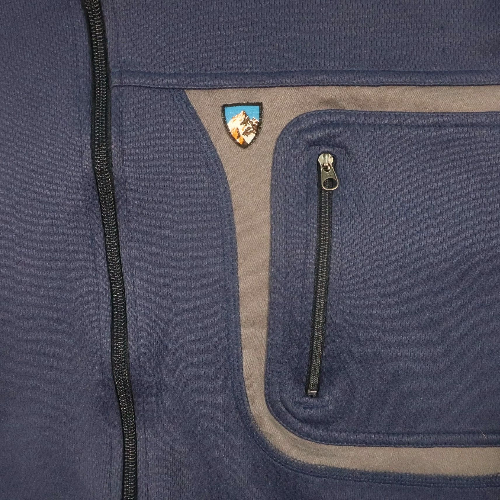 Vintage Kuhl Jacket Mens Small Blue Full Zip Trak Track Sweatshirt Bomber Chest Pocket Size US S / EU 44-46 / 1 - 5 Thumbnail