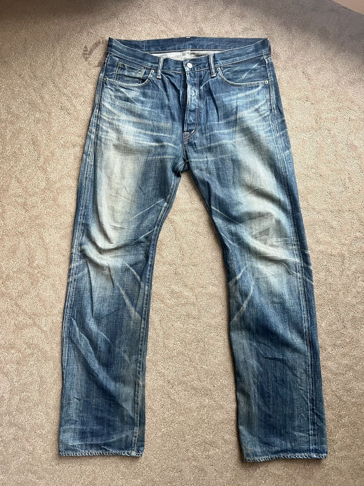 Japanese Brand × OMNIGOD × Vintage Omnigod Selvedge Smoke Flared Jeans Size US 36 / EU 52 - 2 Thumbnail