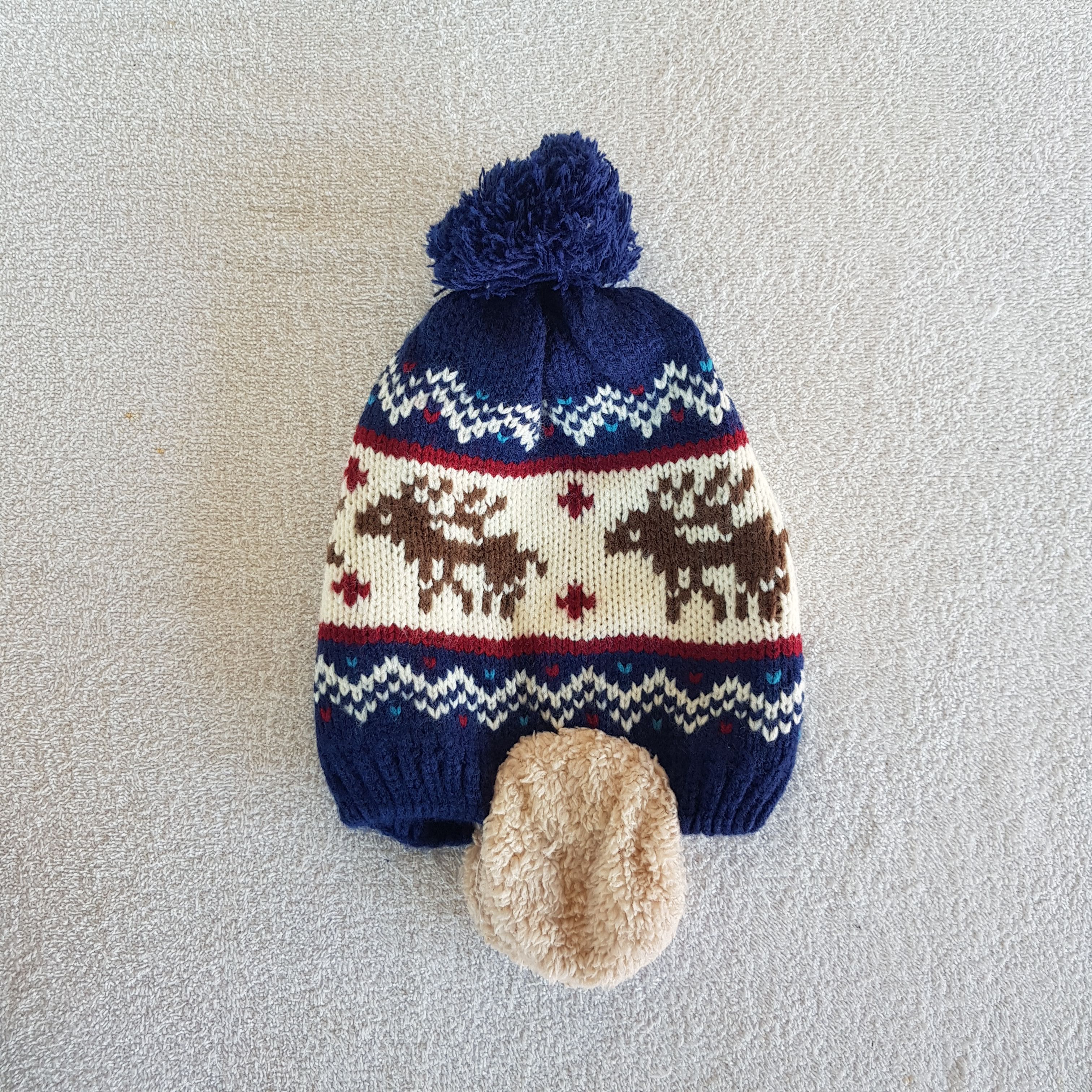 Other Vintage Motherway Earflap Beanie Deer Knit Snow Caps Hats. Size ONE SIZE - 6 Thumbnail