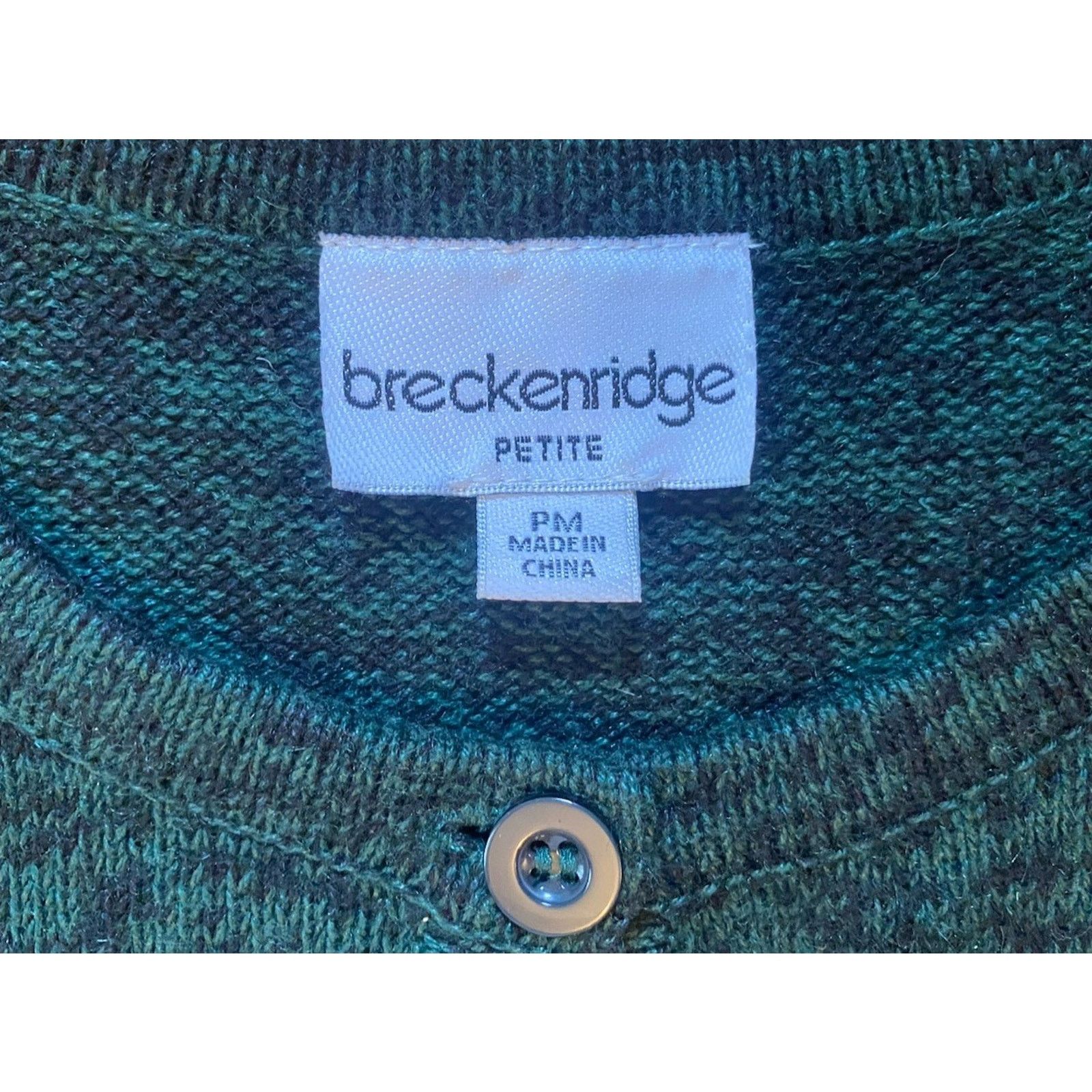 Vintage VTG Breckenridge Cabin Cardigan Sweater Women PM Embroidered Size M / US 6-8 / IT 42-44 - 2 Thumbnail