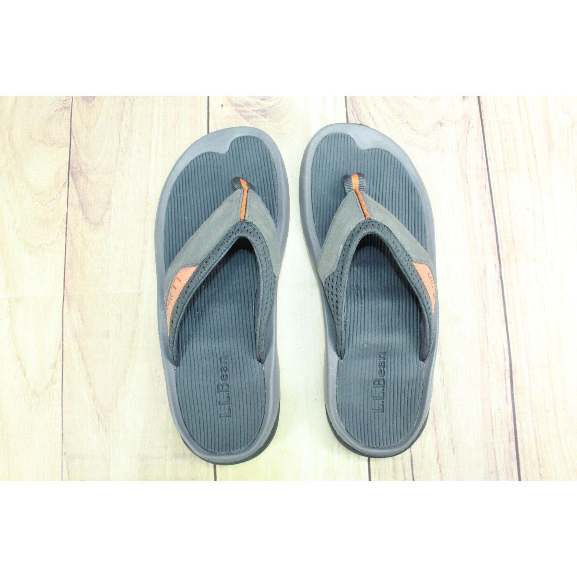 L.L. Bean LL Bean Swift River Gray Suede Flip-Flops Men's Size 9 M Size US 9 / EU 42 - 7 Thumbnail