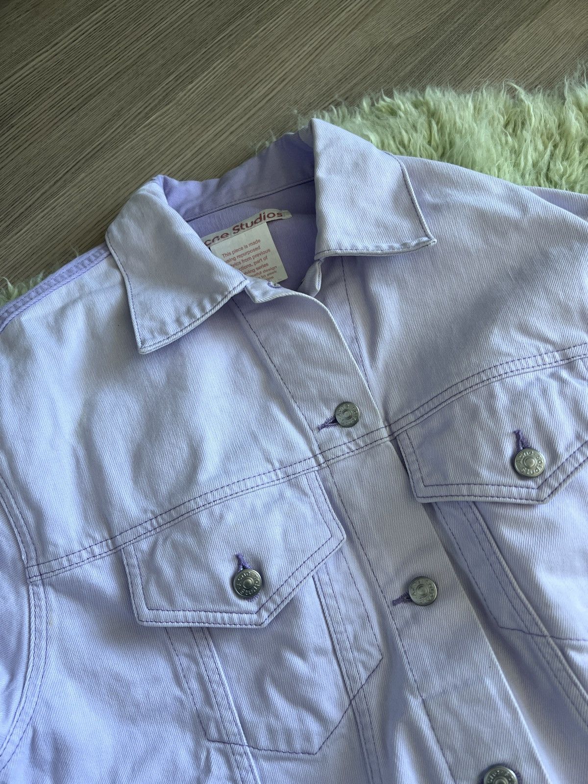 Acne Studios × SSENSE [Rare Find] Acne Studios two-tone denim jacket Size US XS / EU 42 / 0 - 5 Thumbnail