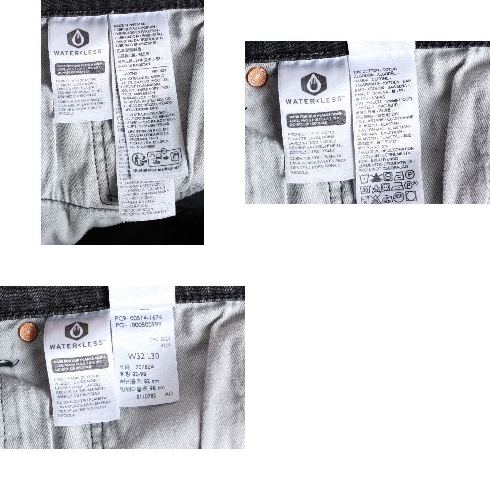 Levi's VINTAGE LEVI’S 514 Jeans Men 32x30 Straight Fit PREMIUM Big E Stretch DZ7760 Size US 32 / EU 48 - 8 Thumbnail