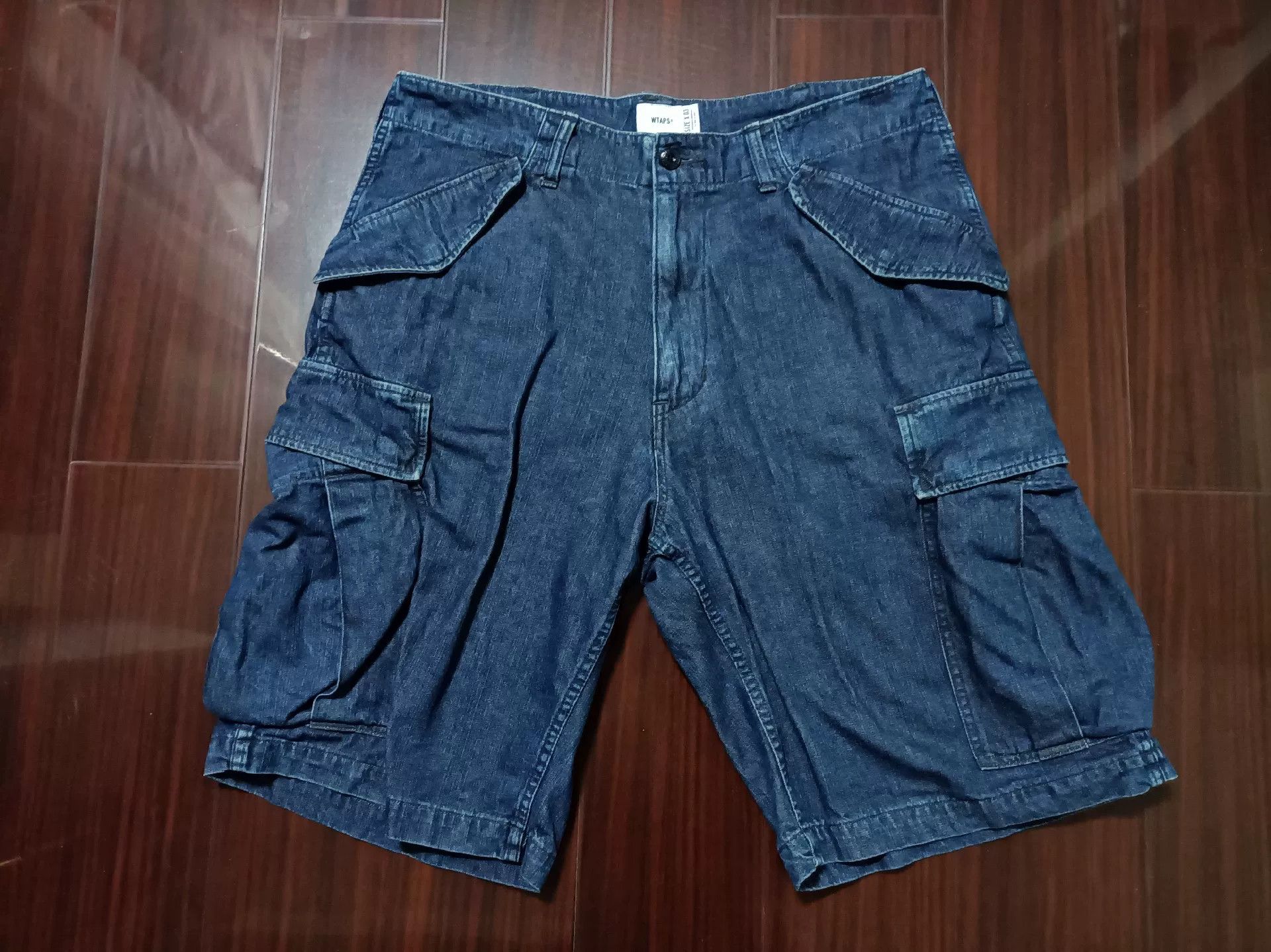Wtaps Wtaps 18ss Cargo Washed Denim Shorts Size US 26 / EU 42 - 1 Thumbnail