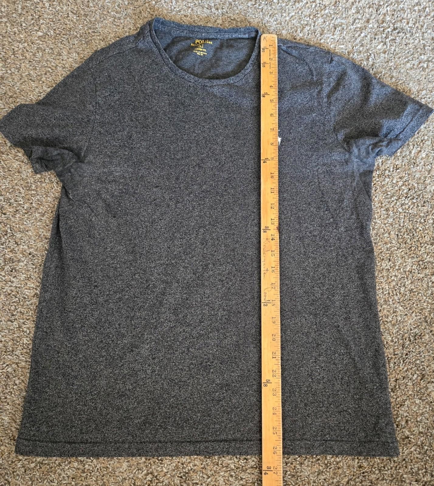 Polo Ralph Lauren Polo Ralph Lauren Men’s Grey Custom Slim Fit T Shirt sz L Size US L / EU 52-54 / 3 - 5 Thumbnail