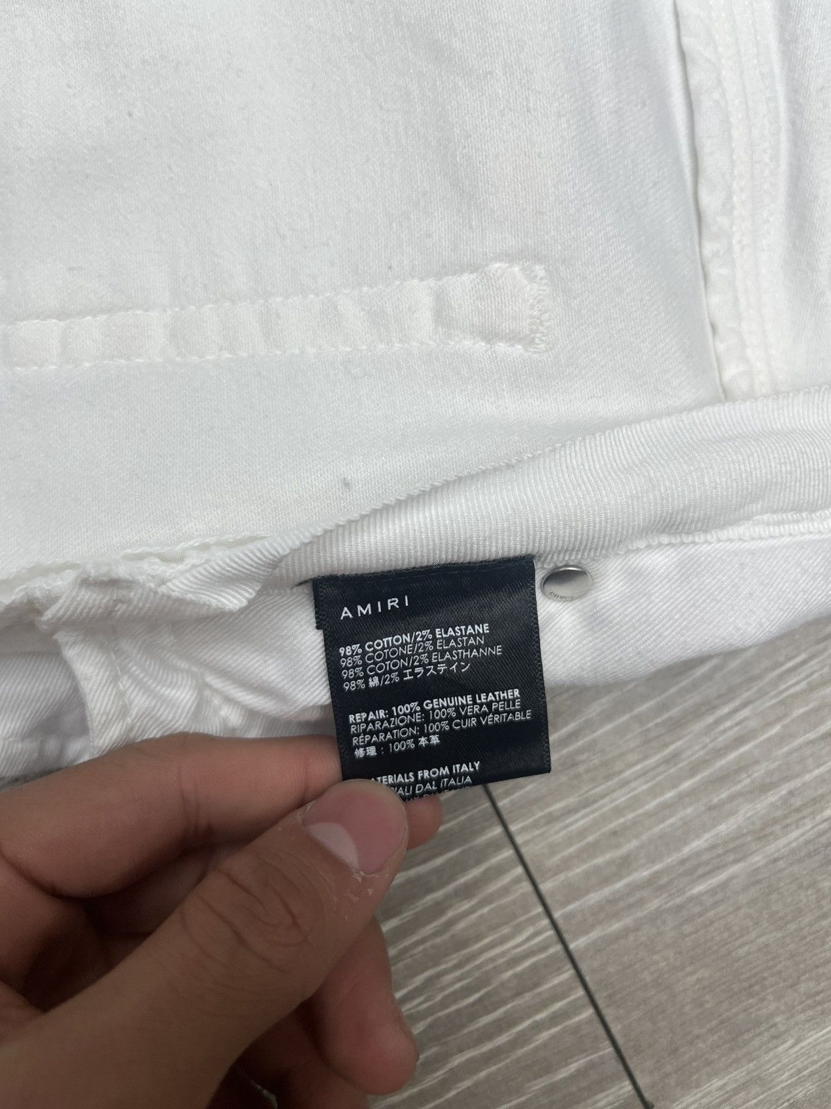 Amiri Amiri Mx1 White Patch Denim Jeans Size US 28 / EU 44 - 9 Thumbnail