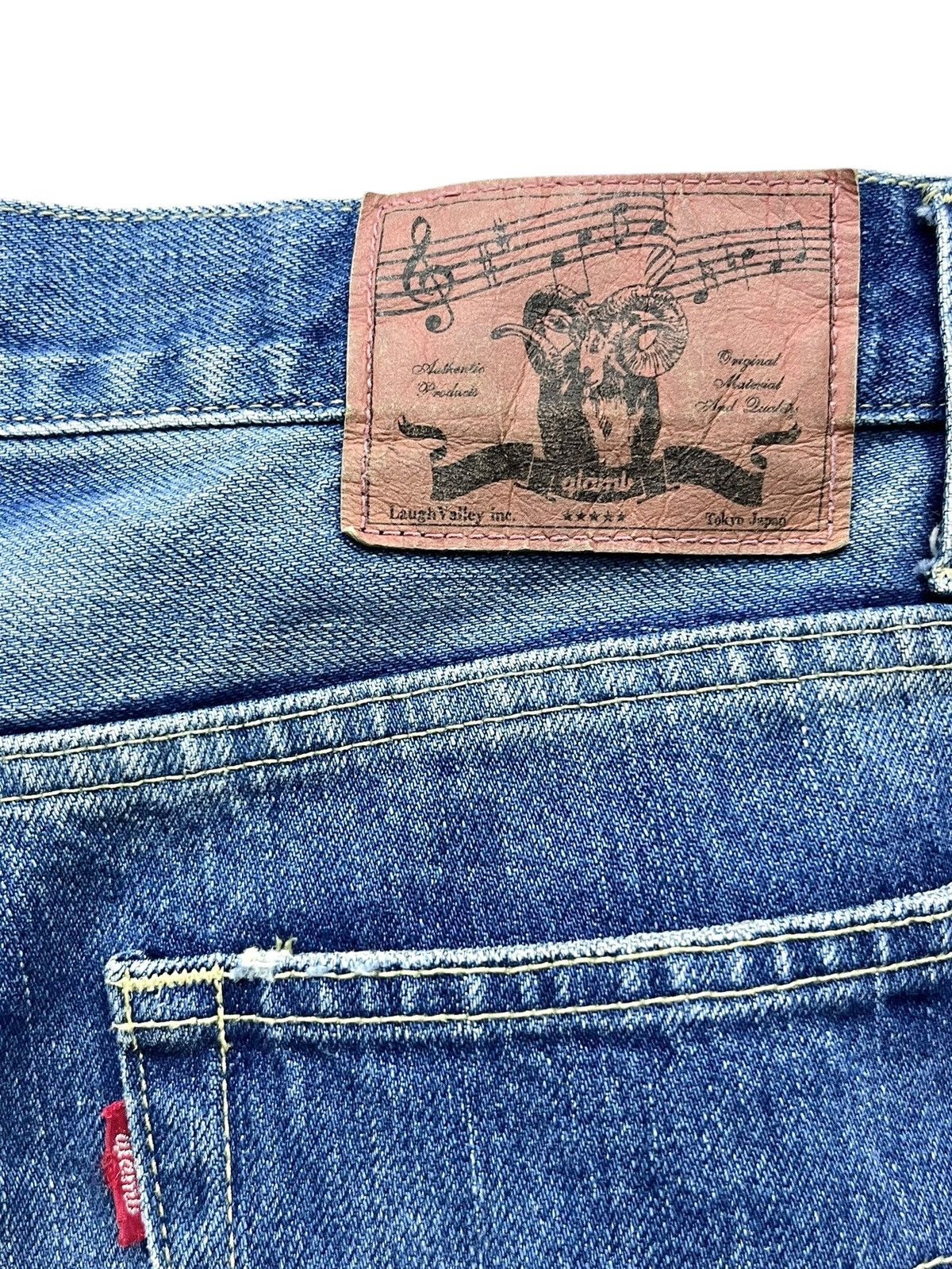 Japanese Brand Grunge Boro Patchwork Distressed Hybrid Denim Jogger RARE Size US 32 / EU 48 - 8 Thumbnail