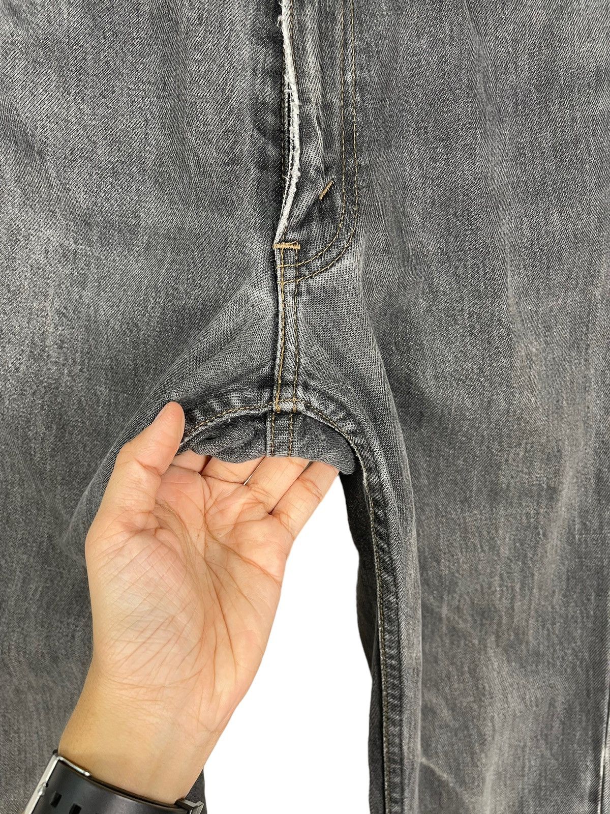 Levi's × Levi's Vintage Clothing Vintage Levis Black Distressed Denim Zipper Fly Size US 30 / EU 46 - 11 Thumbnail