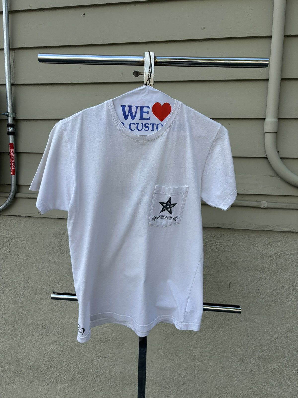 Chrome Hearts Chrome hearts vintage star logo tee white Size US M / EU 48-50 / 2 - 5 Thumbnail
