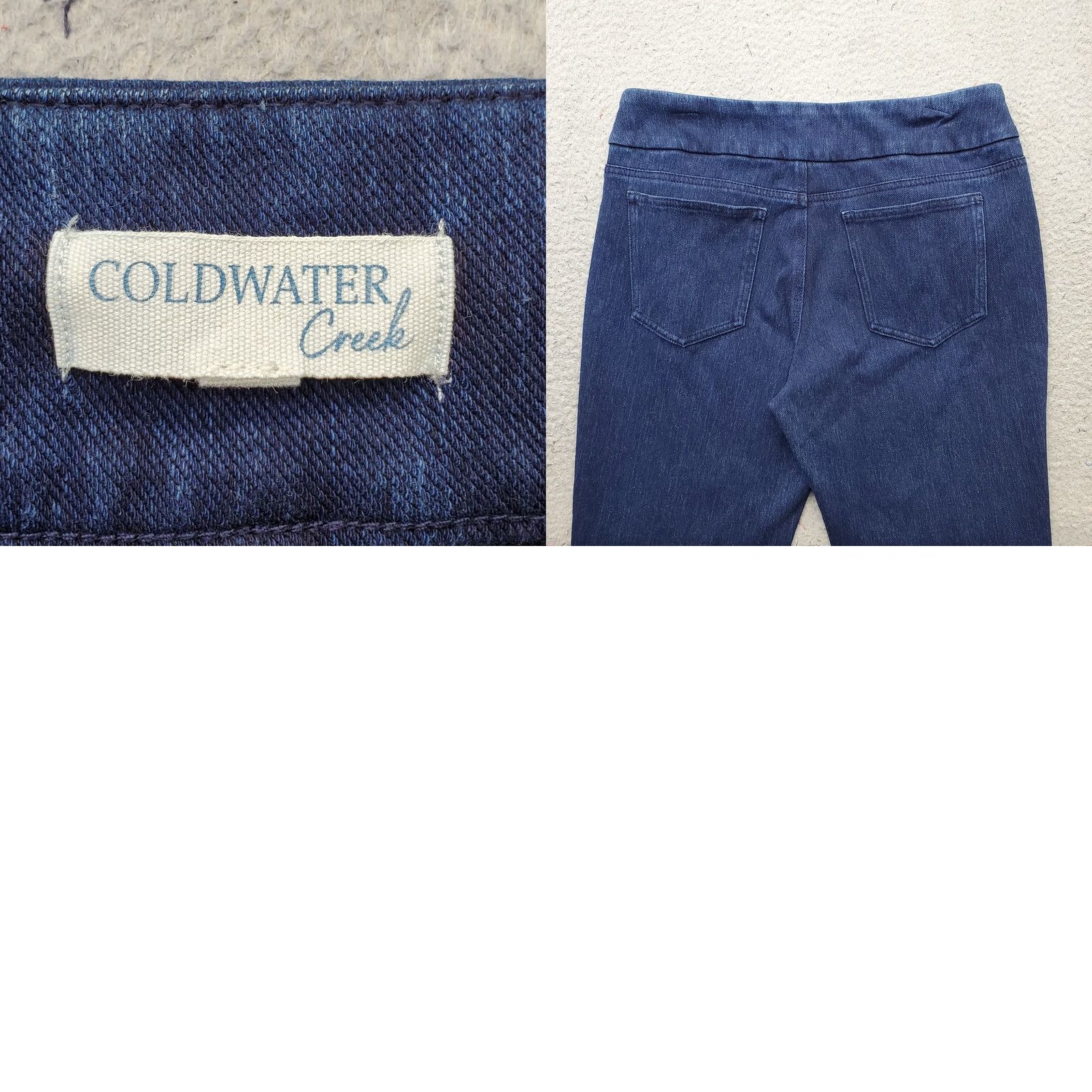 Coldwater Creek Coldwater Creek Jeans Womens Blue Denim Stretch Straight Leg High Waist Pull On Womens Jeans Size 30" / US 8 / IT 44 - 8 Thumbnail