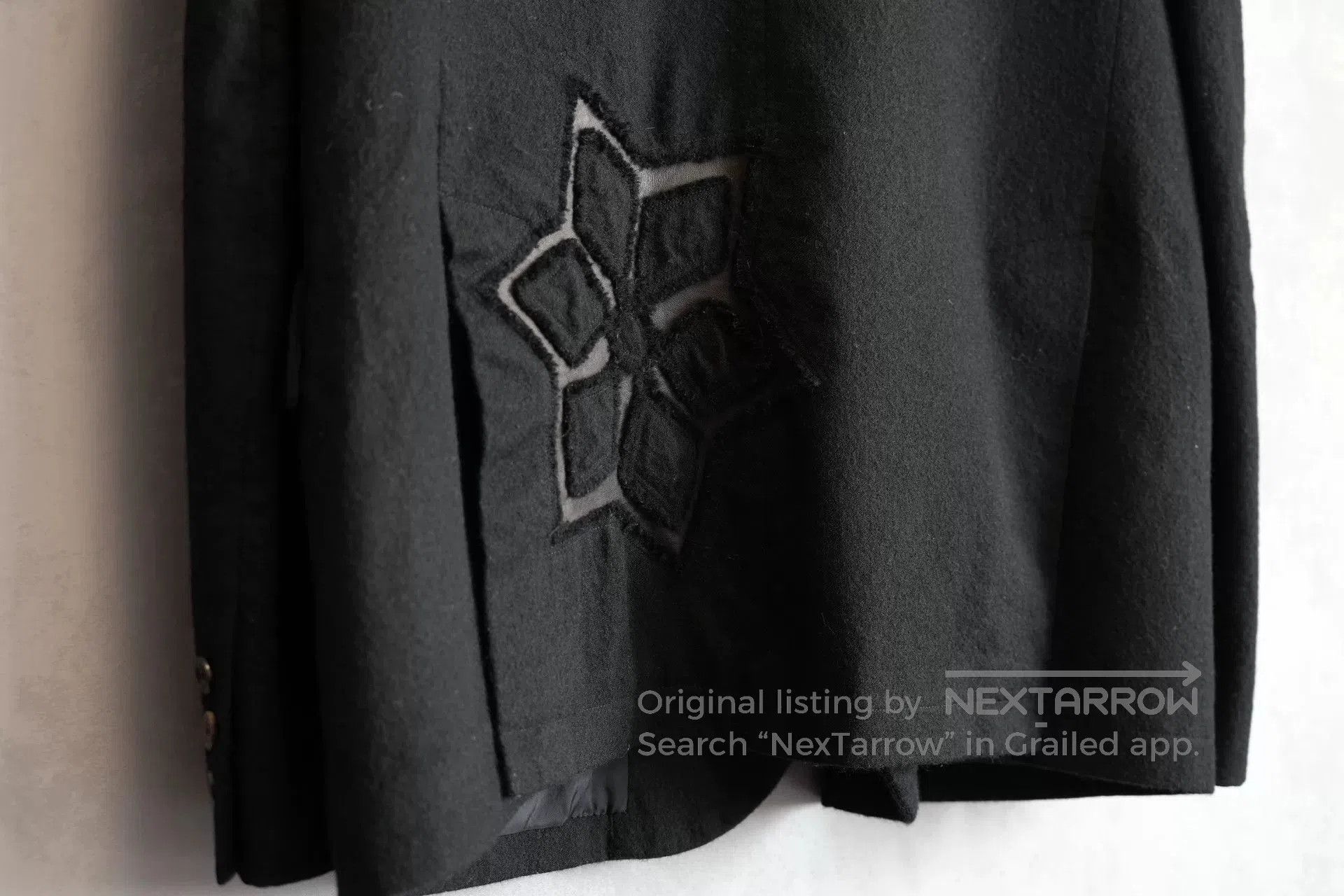 Yohji Yamamoto Yohji Yamamoto Black Wool Jacket. Size US XL / EU 56 / 4 - 5 Thumbnail
