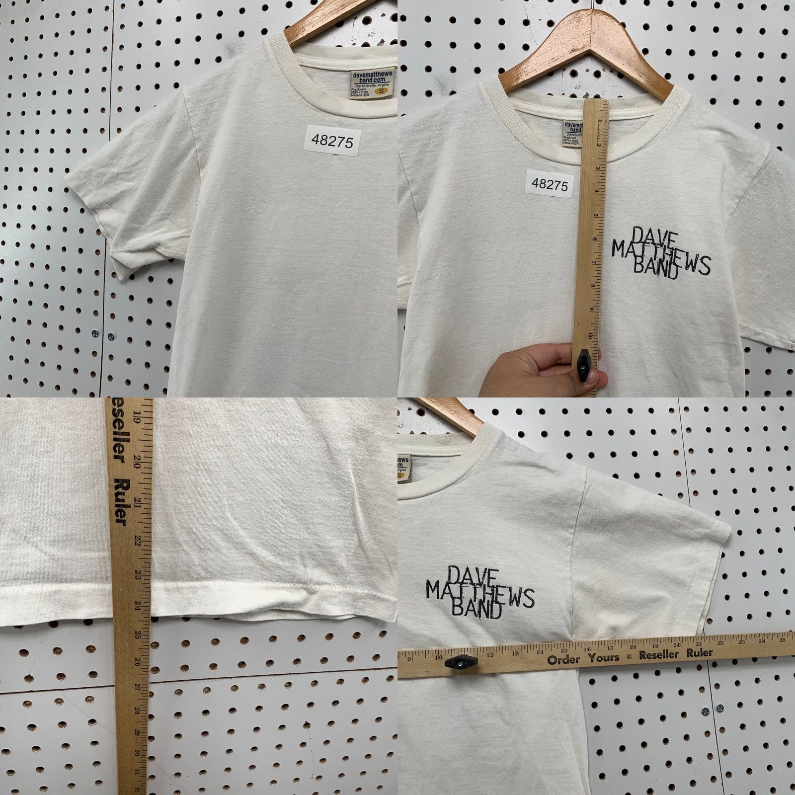 Vintage Dave Matthews Band FIredancer T Shirt Mens Small White Graphic Made In Usa Size US S / EU 44-46 / 1 - 8 Thumbnail